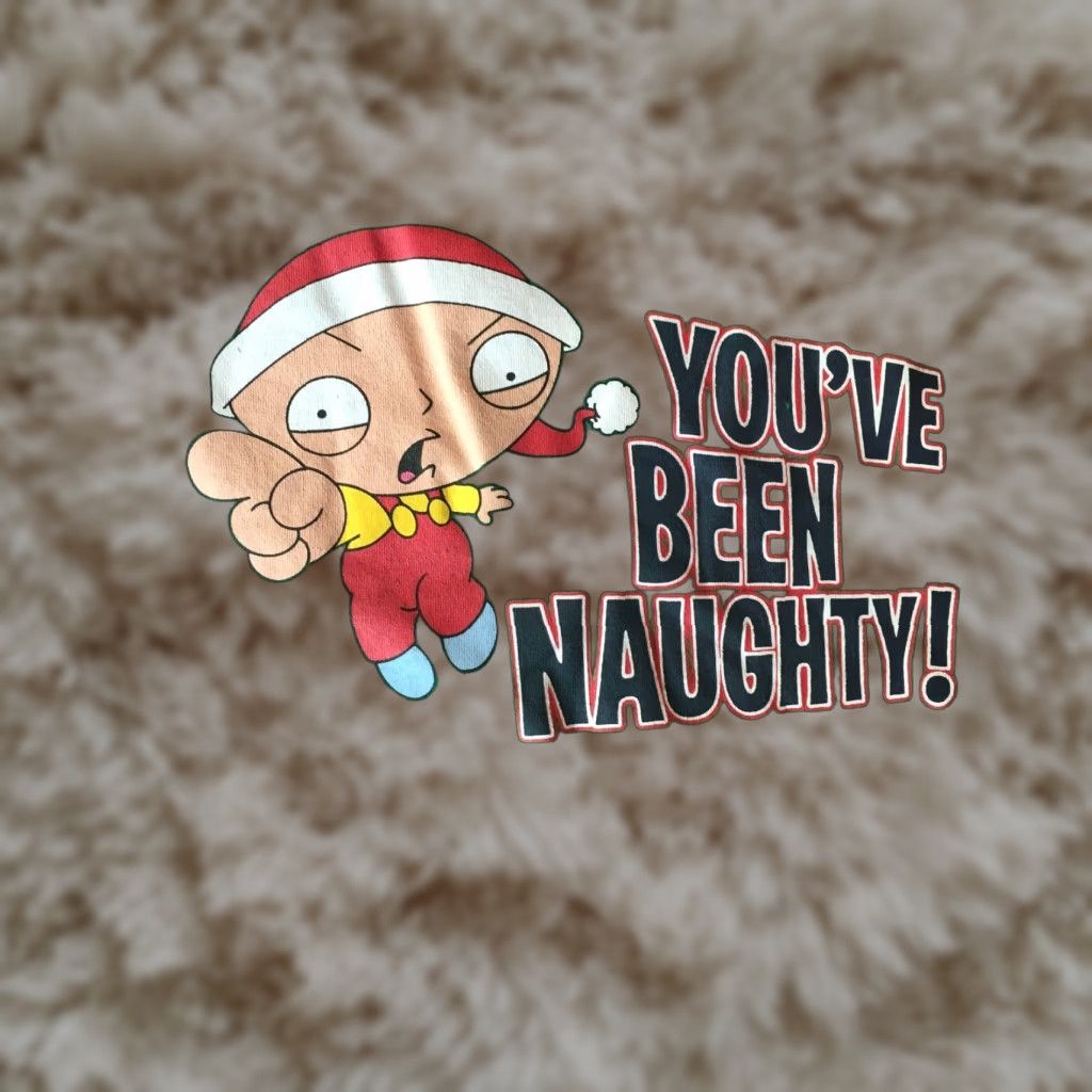 Vintage Family Guy S Stewie T Shirt Men S Xl Green Christmas Naughty You Ve Been Hoodie, Sweatshirt | PodTeesHub.com