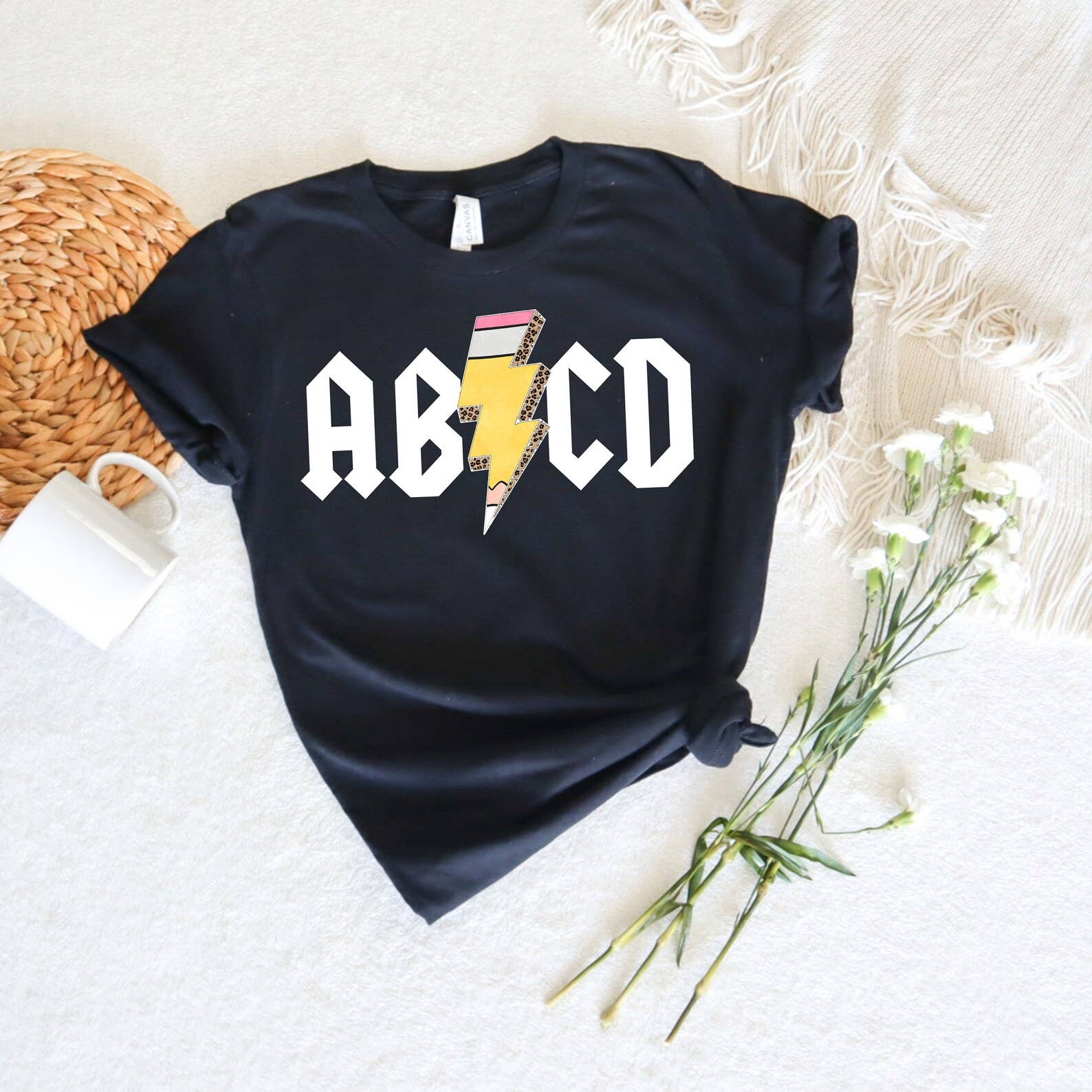 Abcd Lightning T-Shirt Hoodie, Sweatshirt | PodTeesHub.com