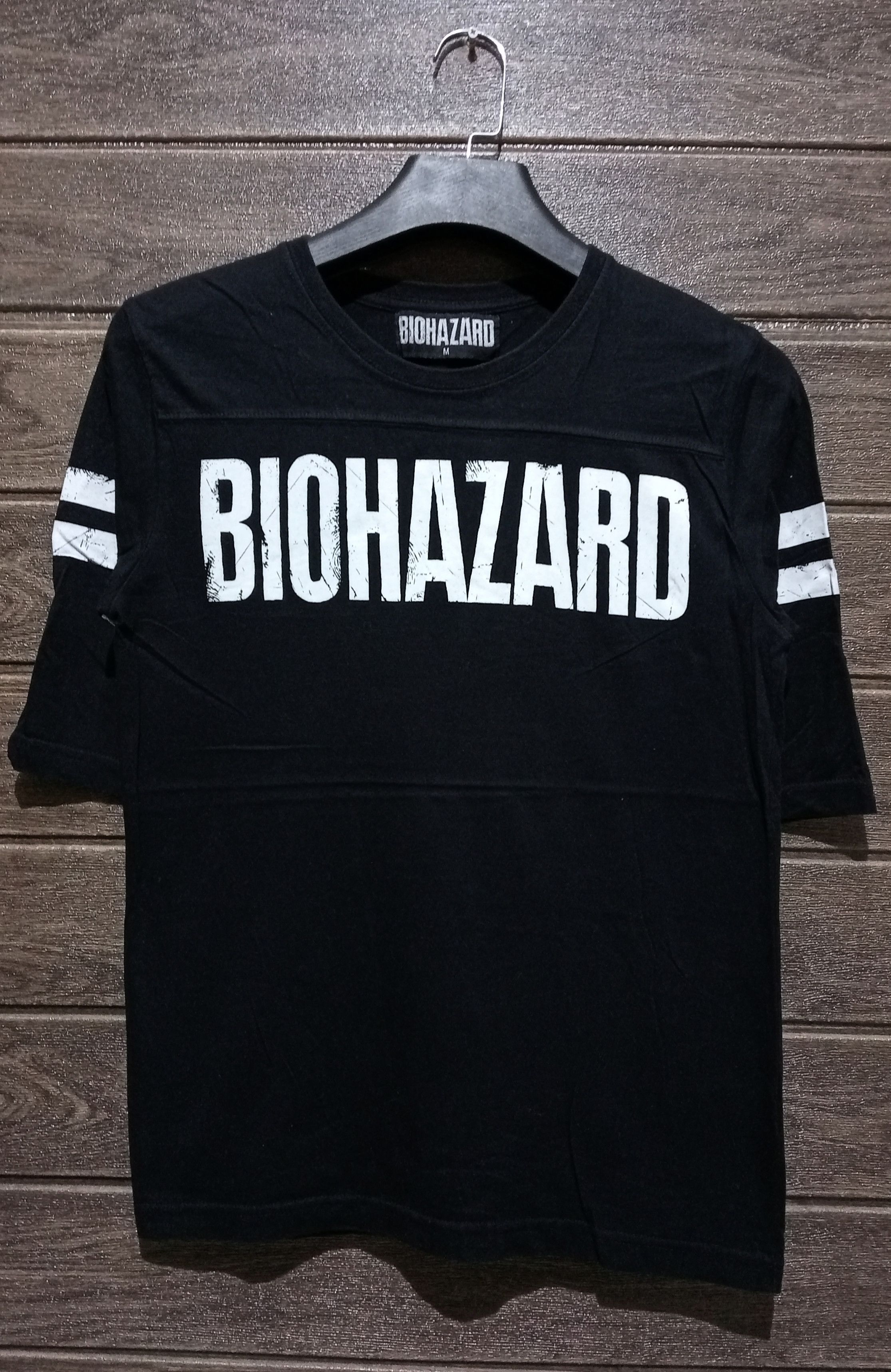 Playstation Capcom Resident Evil Biohazard Spellout 3q Sleeve T-Shirts, Hoodie, Sweatshirt