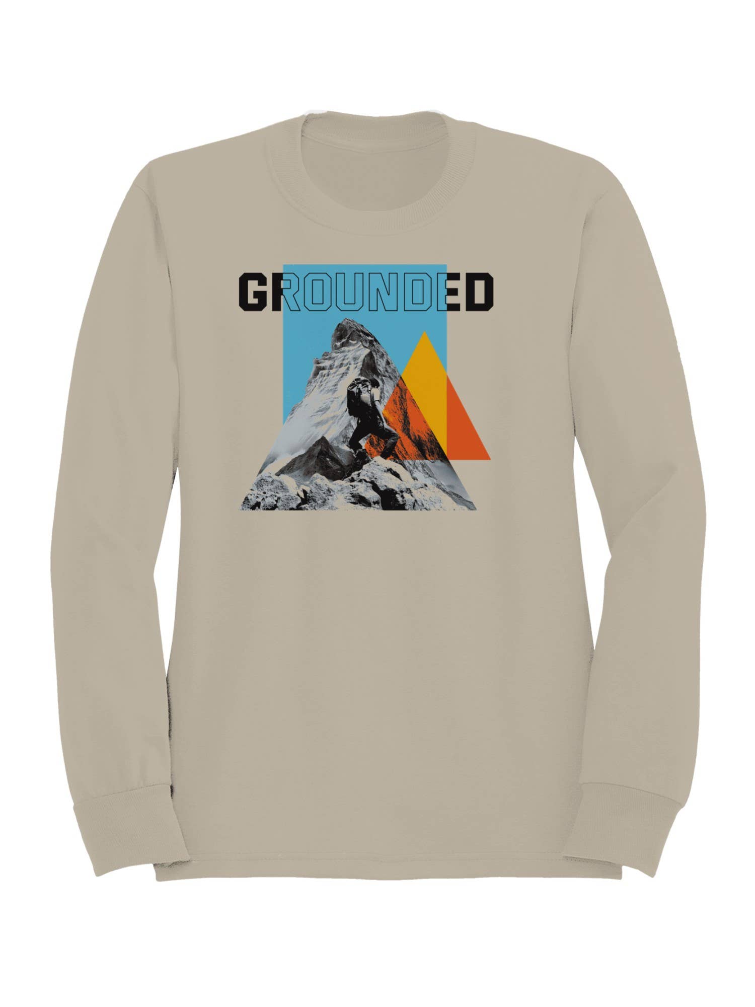 Grounded Mountain Adventure Art Men's Sweatshirt T-Shirts, Hoodie | PodTeesHub.com