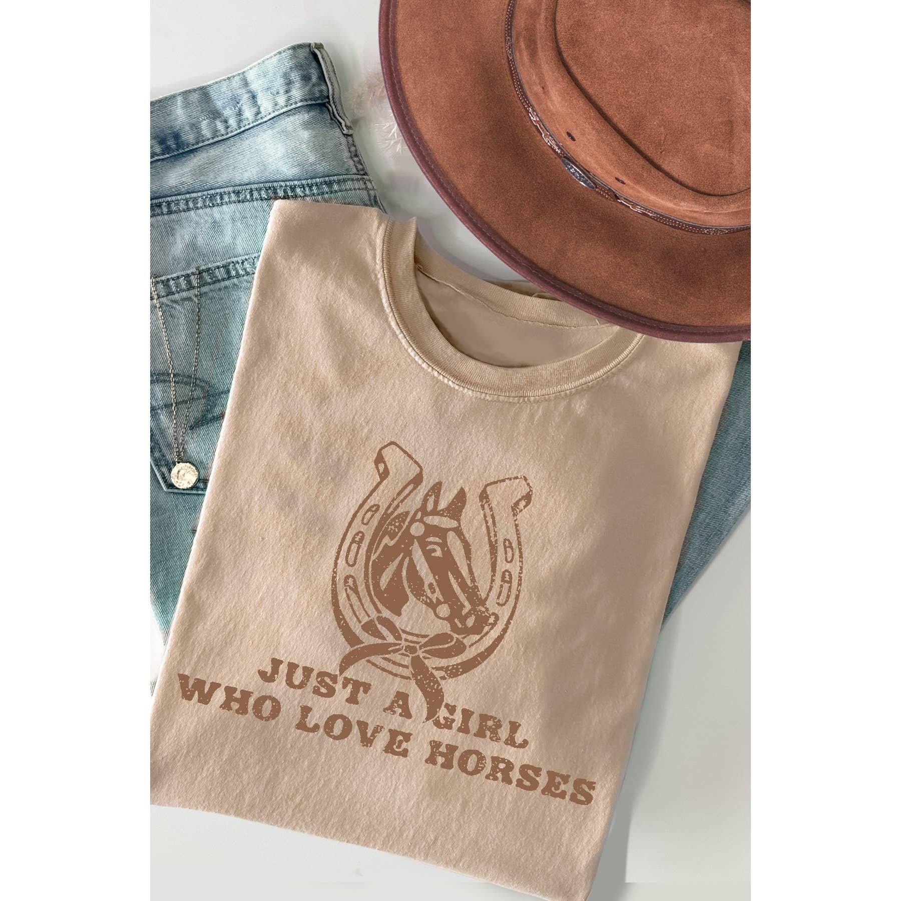 Just A Girl Who Love Horses Short Sleeve T Shirt Hoodie, Sweatshirt | PodTeesHub.com