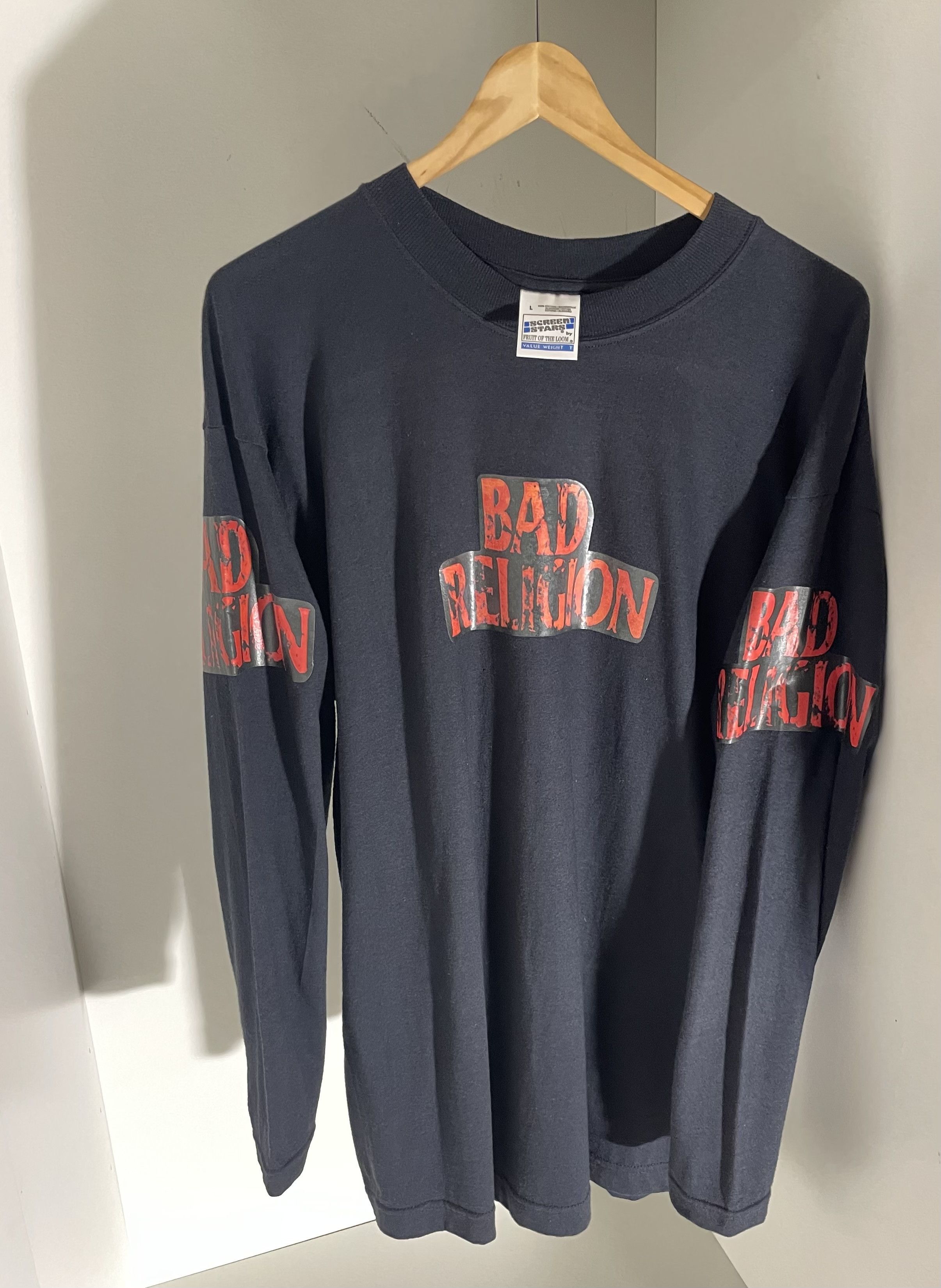 Band Tees Vintage Bad Religion 90s Longsleeve Hoodie, Sweatshirt | PodTeesHub.com