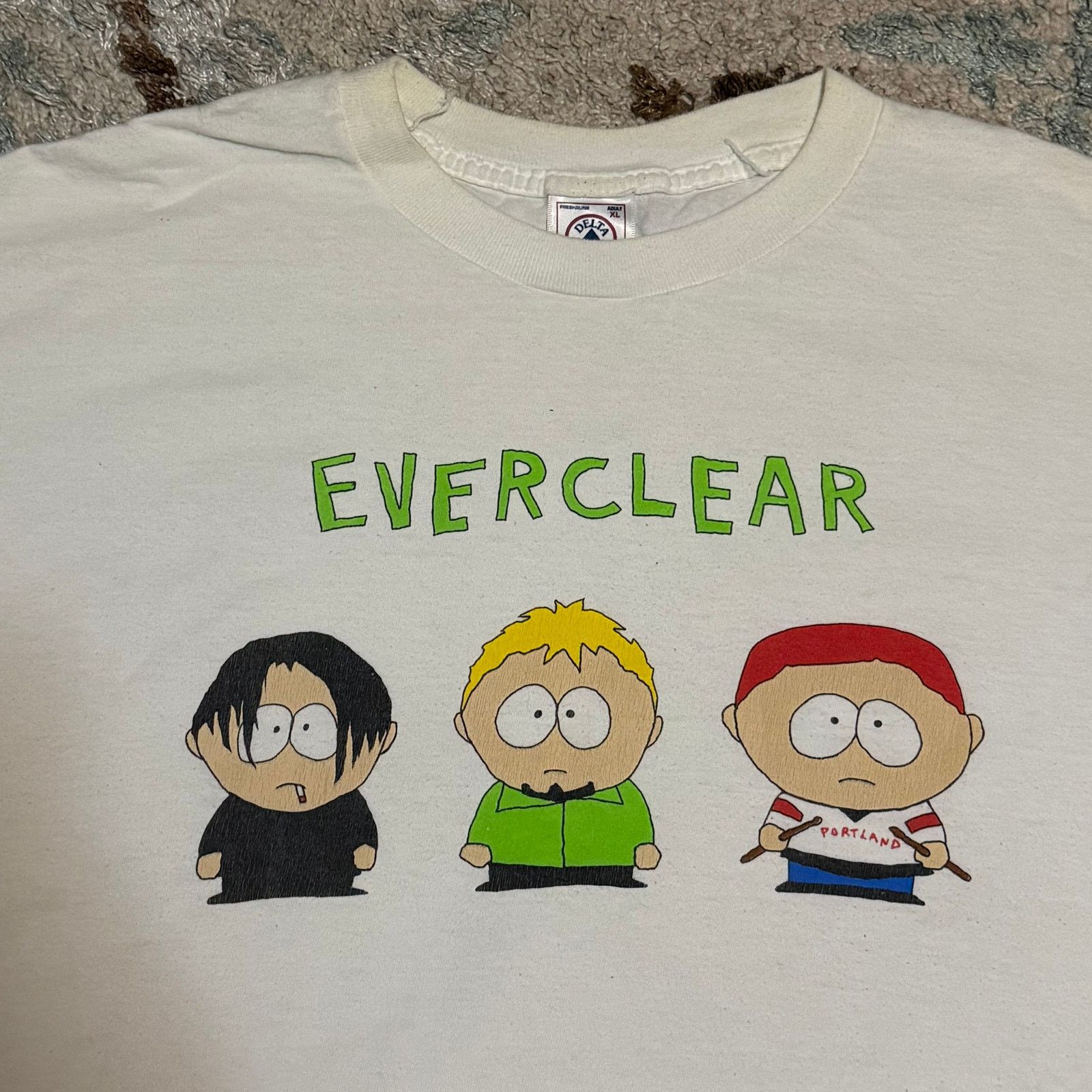 Band Tees Vintage Everclear South Park Parody Band Shirt Size Xl 90s Hoodie, Sweatshirt | PodTeesHub.com