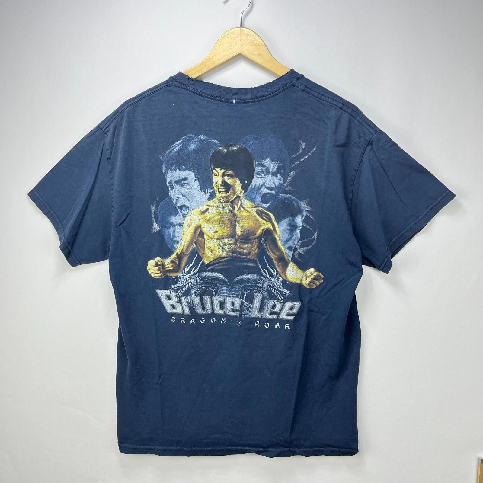 Vintage 90s Bruce Lee Graphic T Shirt Large Dragon S Roar Hoodie, Sweatshirt | PodTeesHub.com