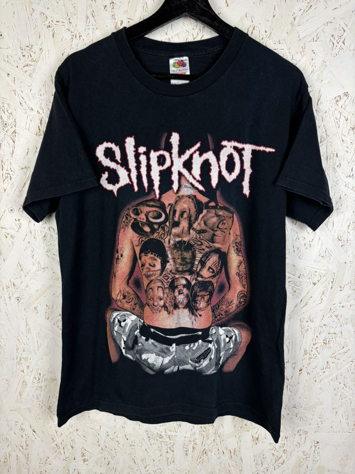 Band Tees Early 00s Slipknot Back Tattoo Metal Band T Shirt Black M Hoodie, Sweatshirt | PodTeesHub.com