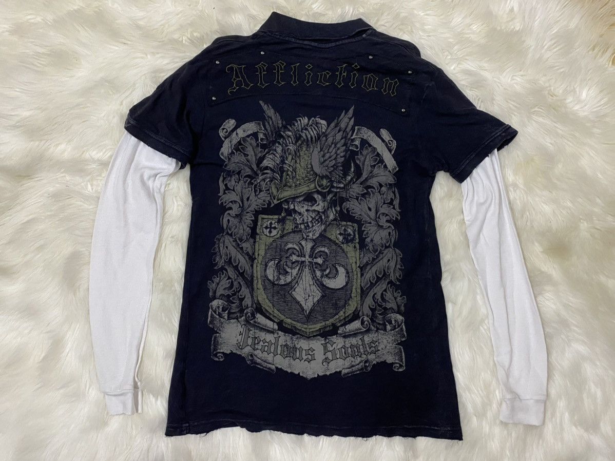 Affliction Tshirt Jealous Souls Distressed Tee Nice Design Hoodie, Sweatshirt | PodTeesHub.com