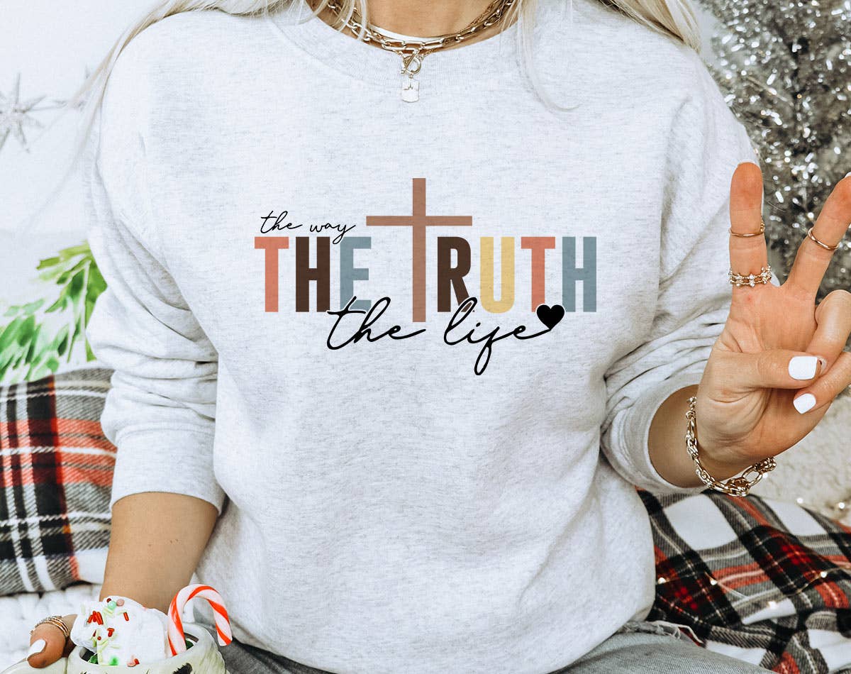 The Truth the Life - Easter Christian Sweatshirt T-Shirts, Hoodie | PodTeesHub.com