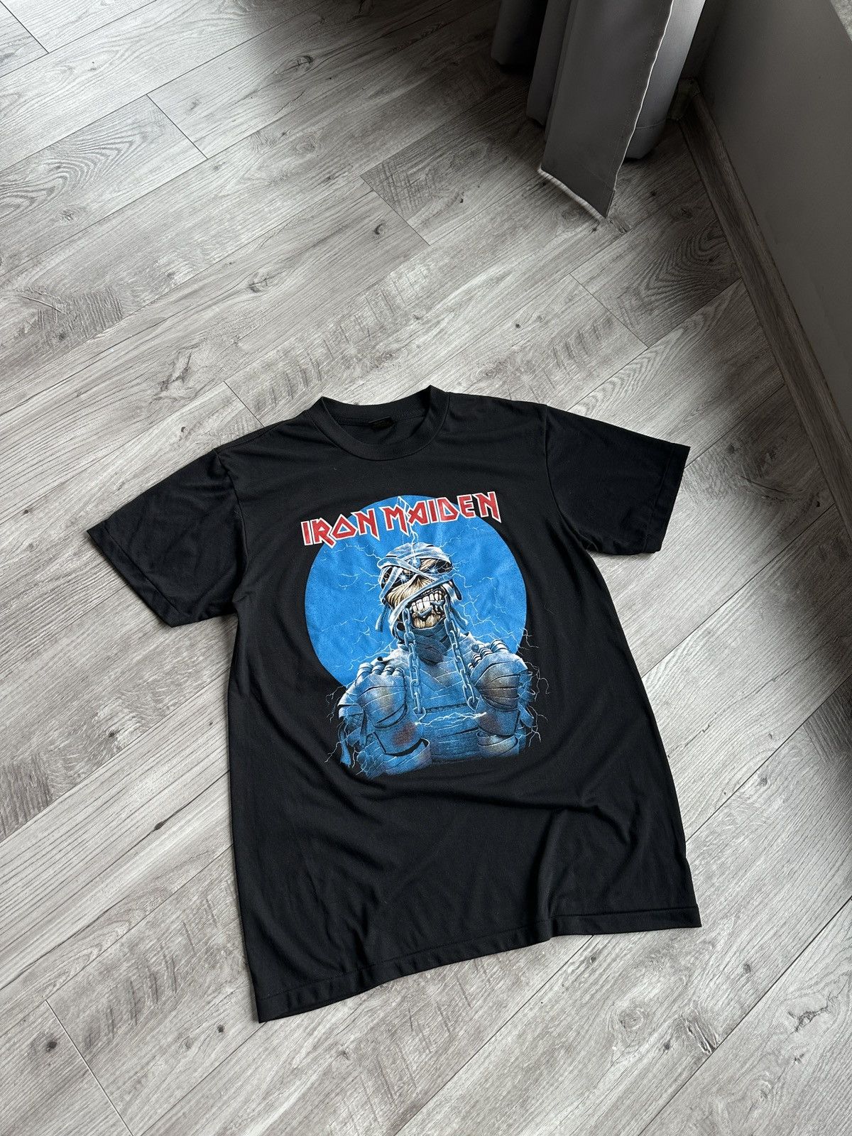 Maiden Vintage Iron Maiden 3d Emblem Men S Black Logo T Shirt Hoodie, Sweatshirt | PodTeesHub.com