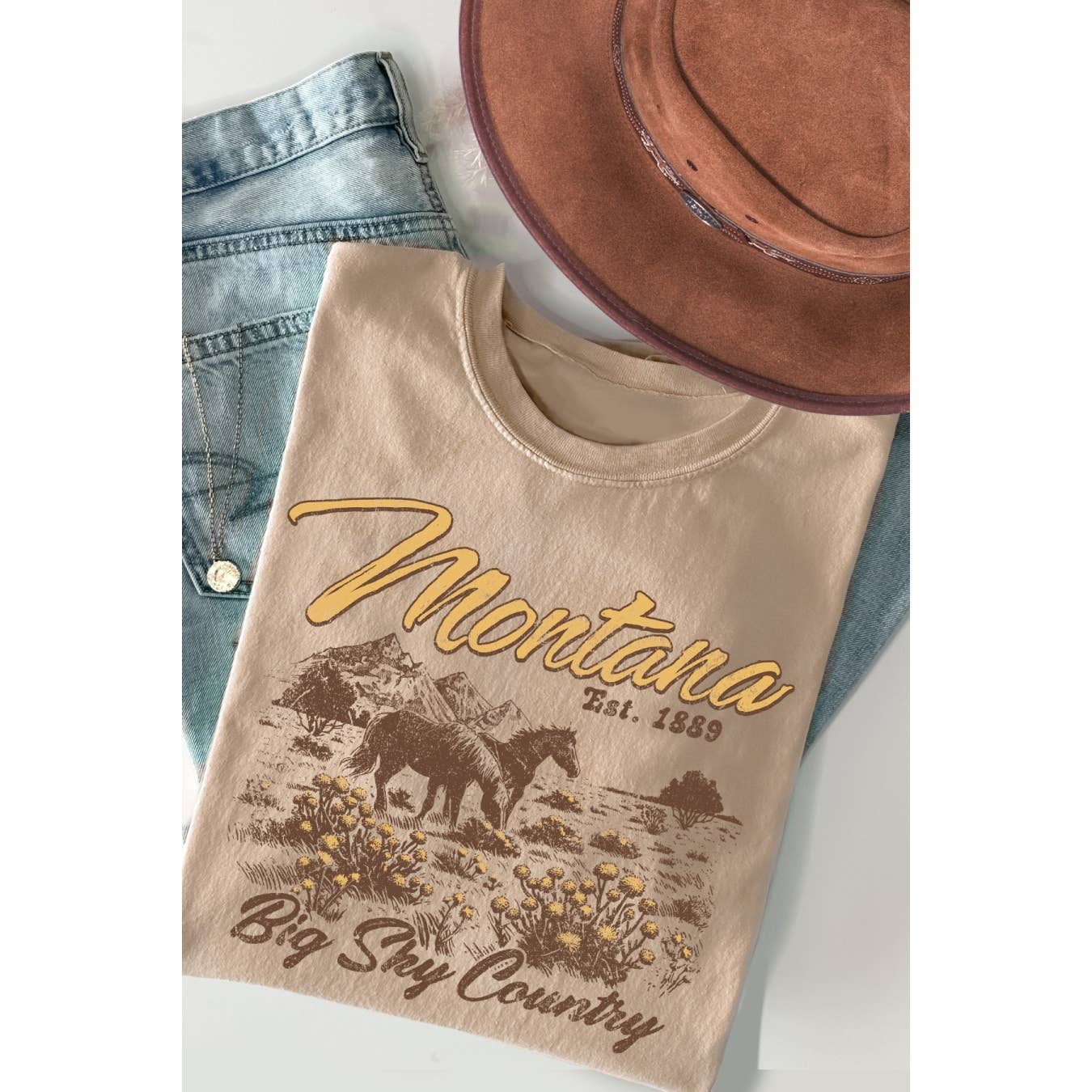 Montana Big Sky Country - Short Sleeve T Shirt Hoodie, Sweatshirt | PodTeesHub.com