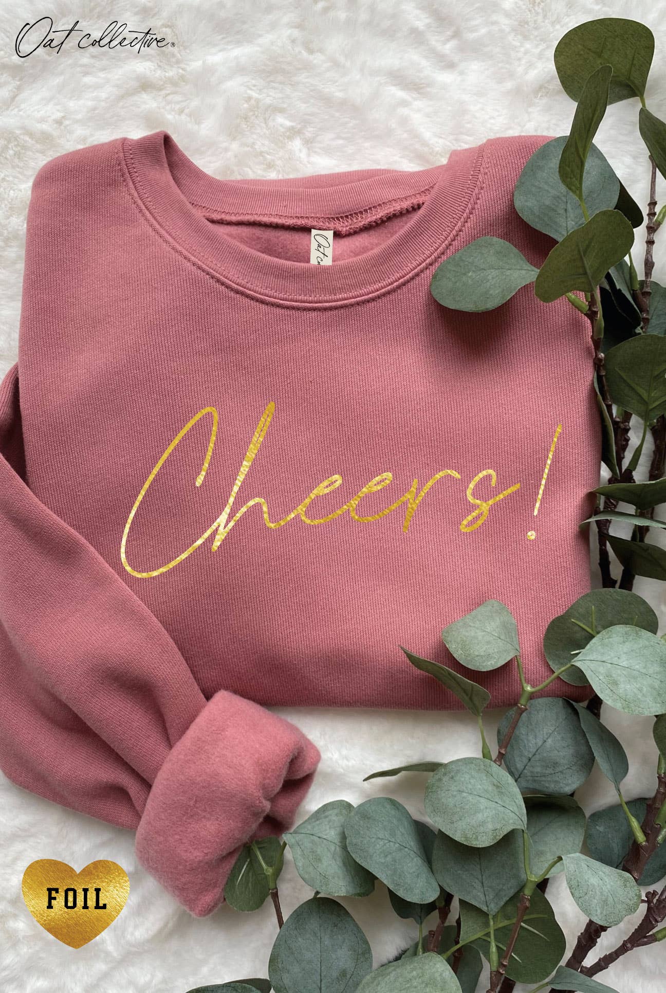 Cheers! Foil  Graphic Sweatshirt T-Shirts, Hoodie | PodTeesHub.com