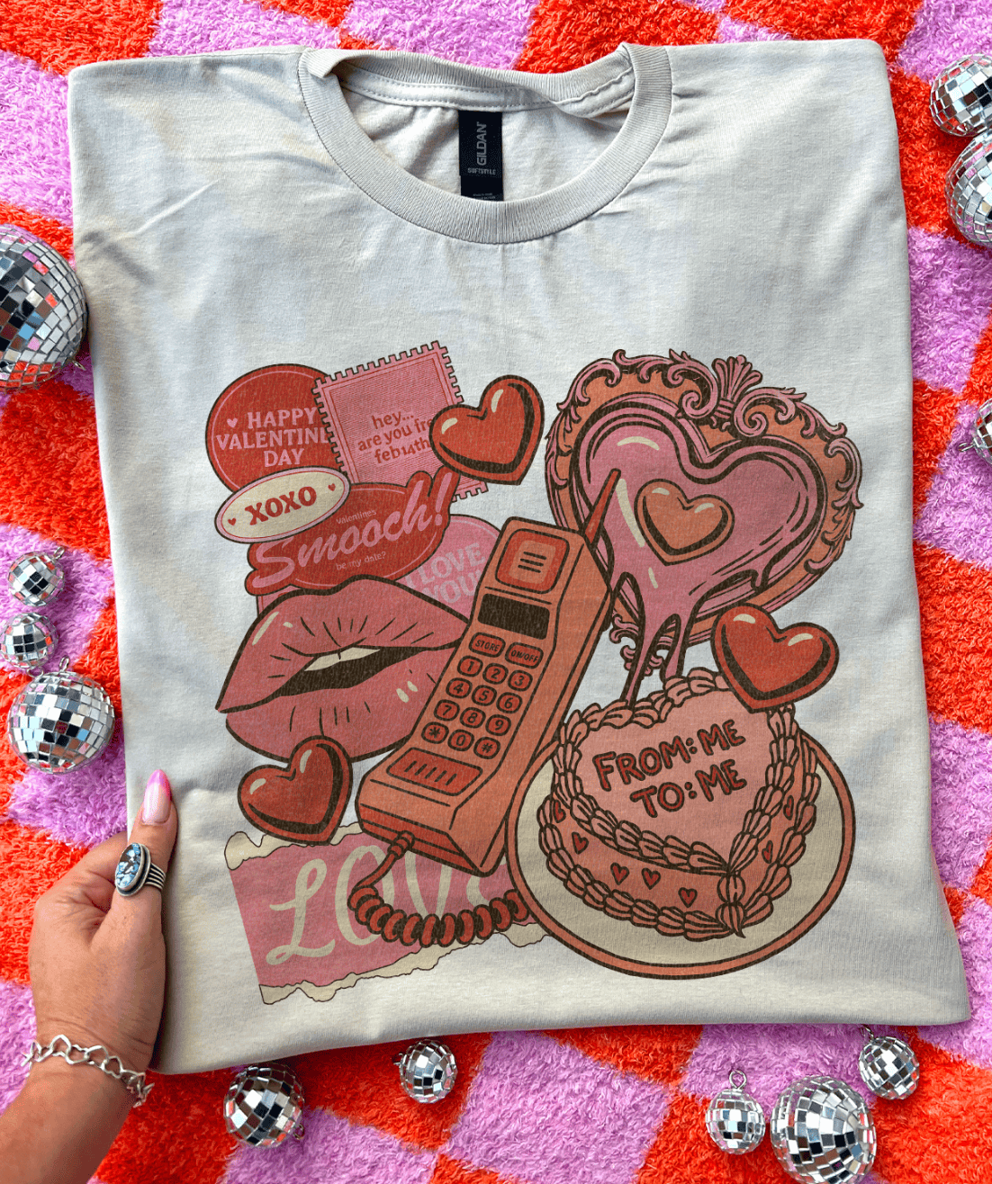 Valentine Collage from Me To Me - Multiple Color Options in Tee or Sweatshirt Hoodie | PodTeesHub.com
