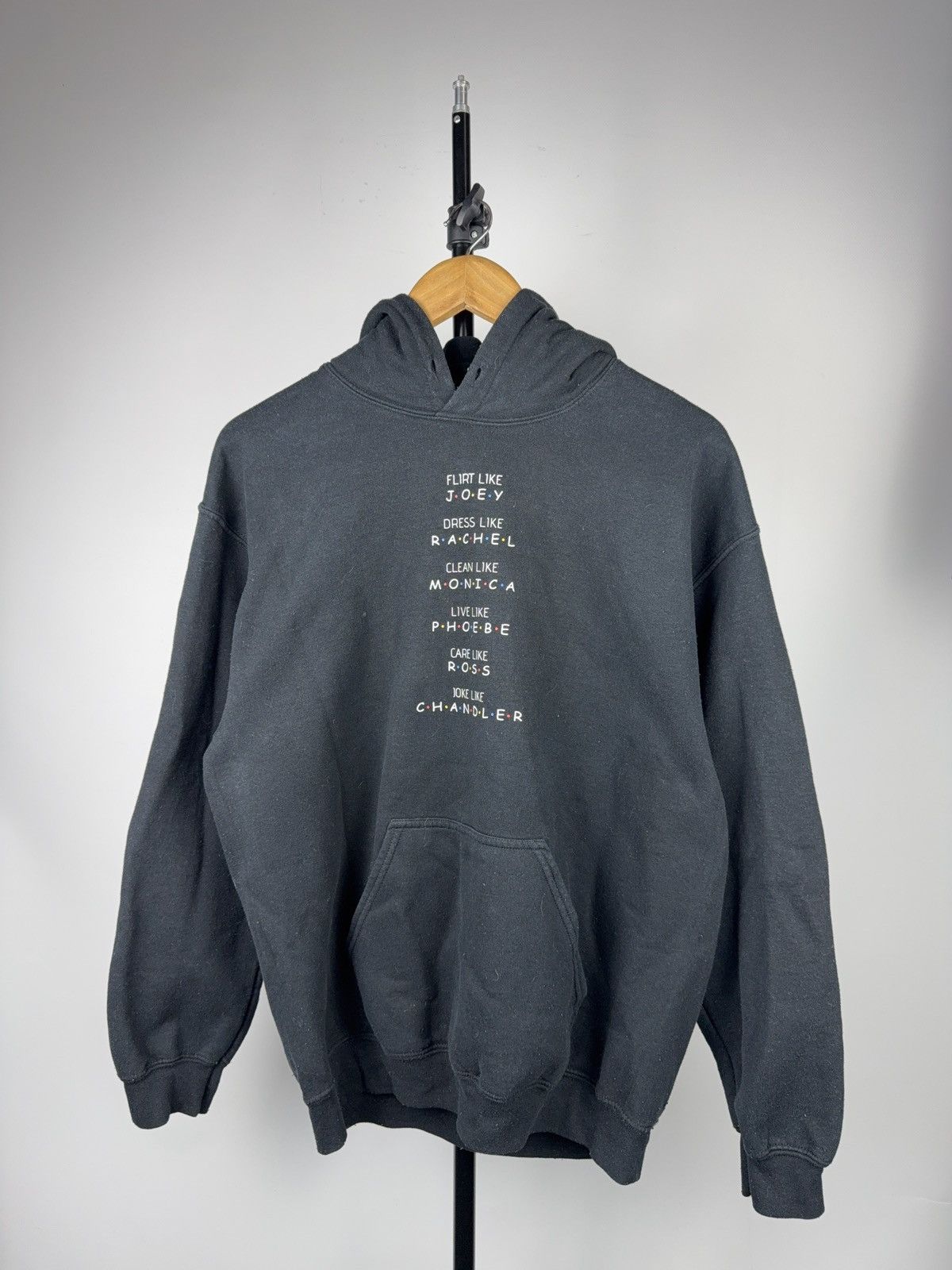 Vintage 00s Friends Tv Show Character Quote Graphic Hoodie Gildan T-Shirts, Sweatshirt | PodTeesHub.com