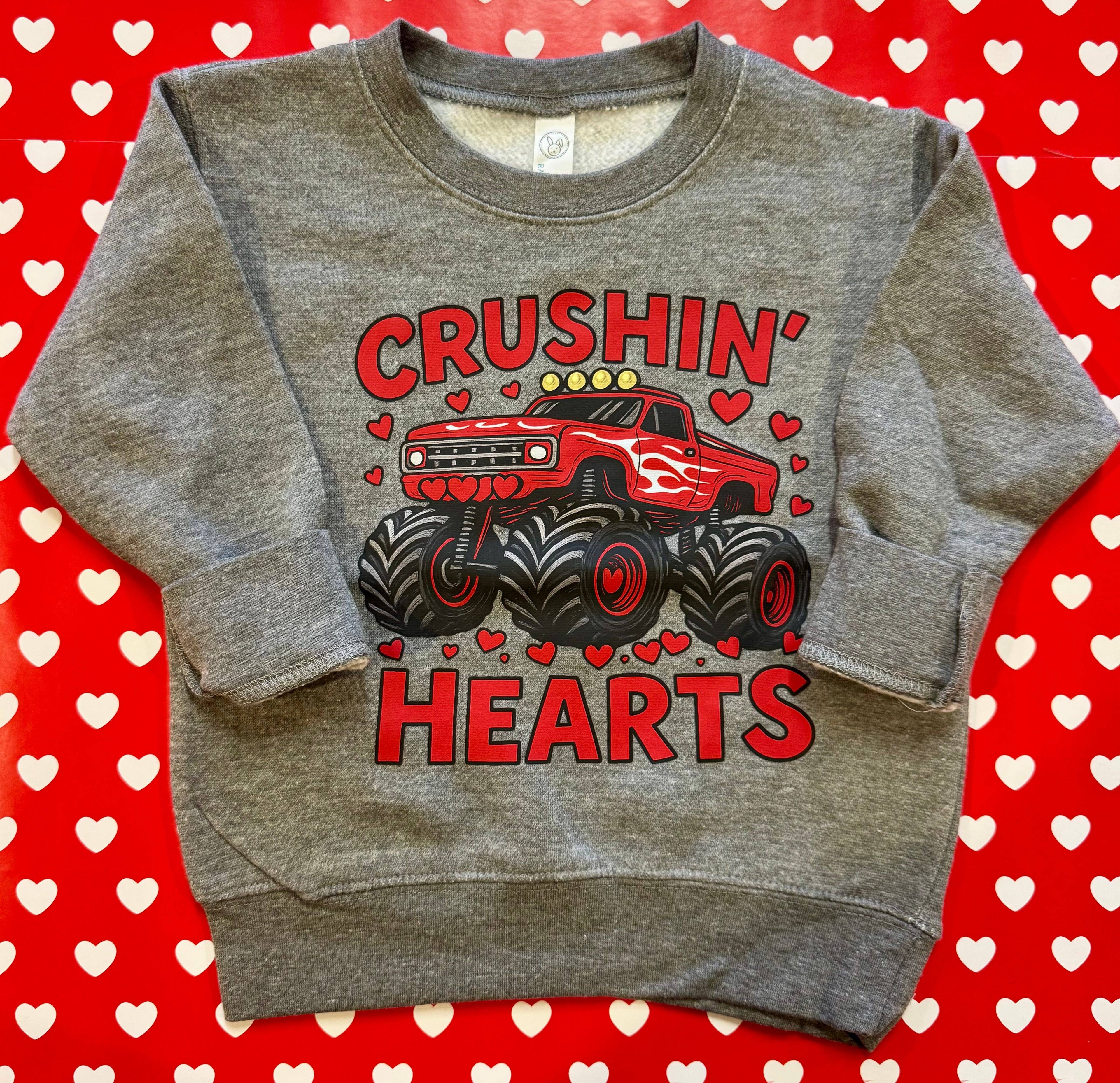 Crushin’ Hearts Sweatshirt/Tee Hoodie | PodTeesHub.com
