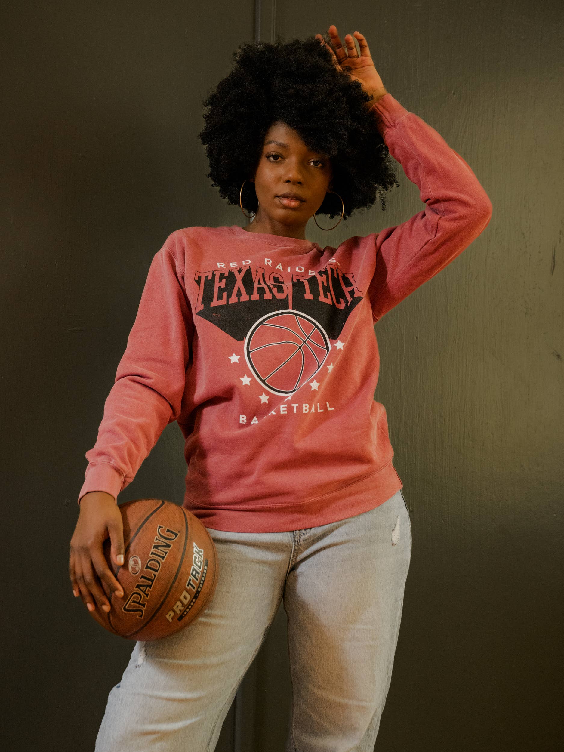 Texas Tech Basketball Pro Red Comfort Colors Sweatshirt T-Shirts, Hoodie | PodTeesHub.com