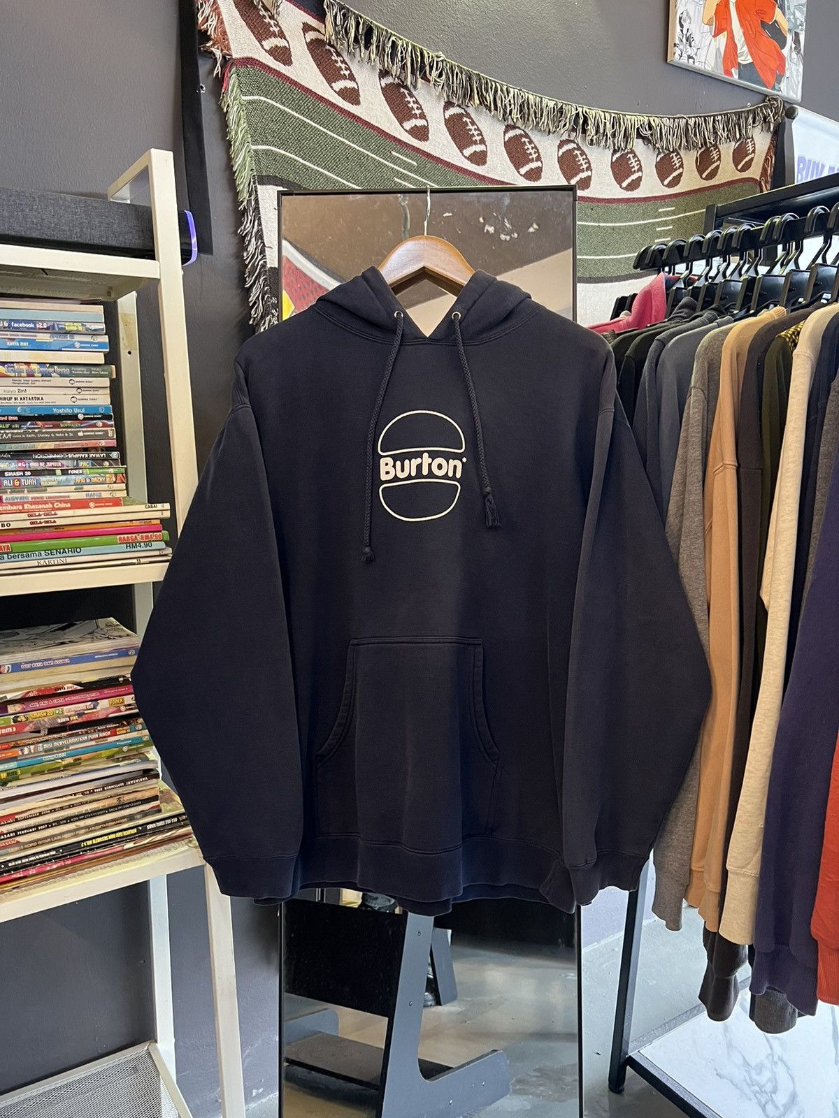 Vintage Burton Snowboard Brand Burger Hoodie T-Shirts, Sweatshirt | PodTeesHub.com