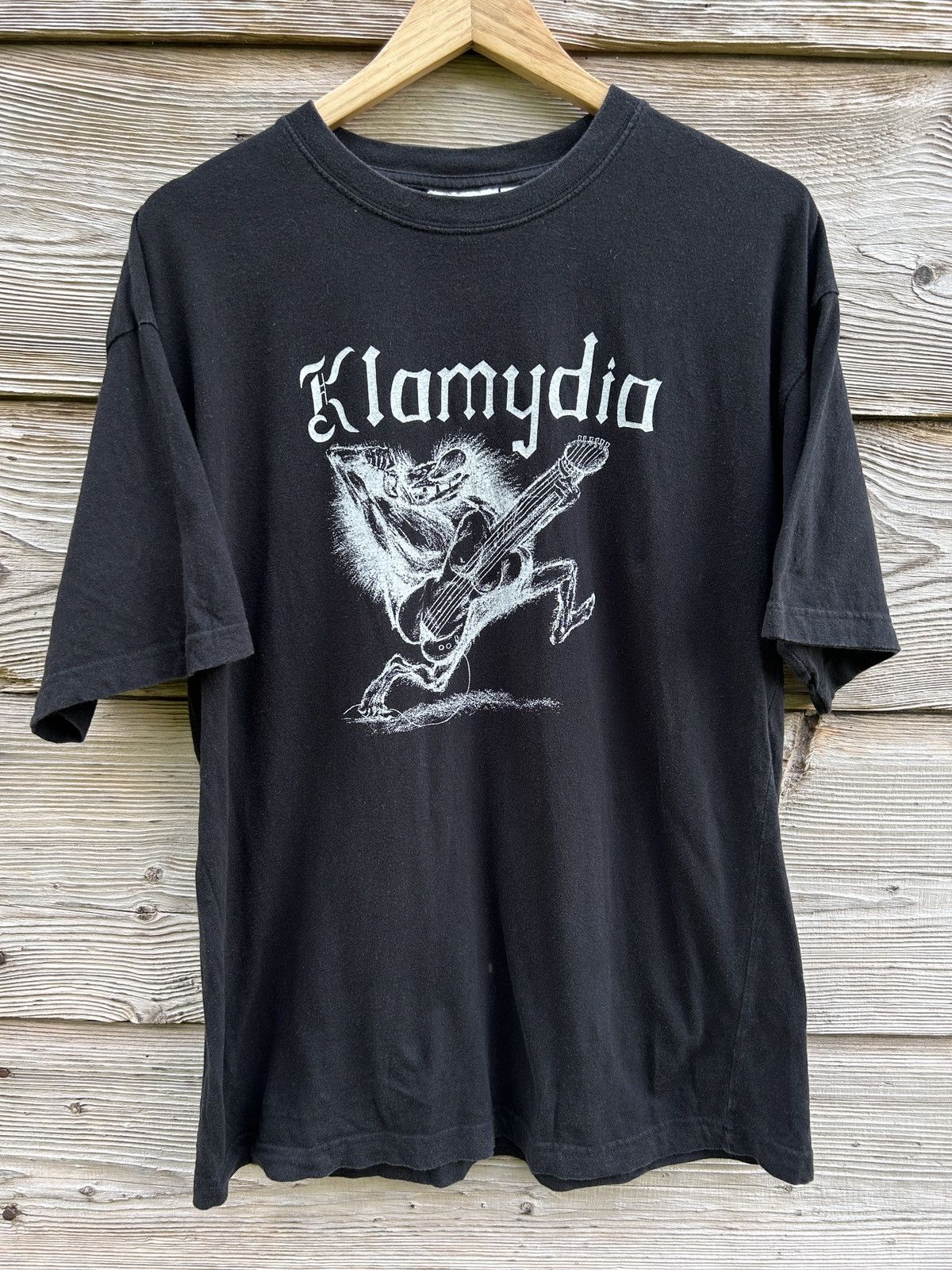Band Tees 90s Vintage Klamidya Logo Finnish Punk Rock Band T Shirt Hoodie, Sweatshirt | PodTeesHub.com