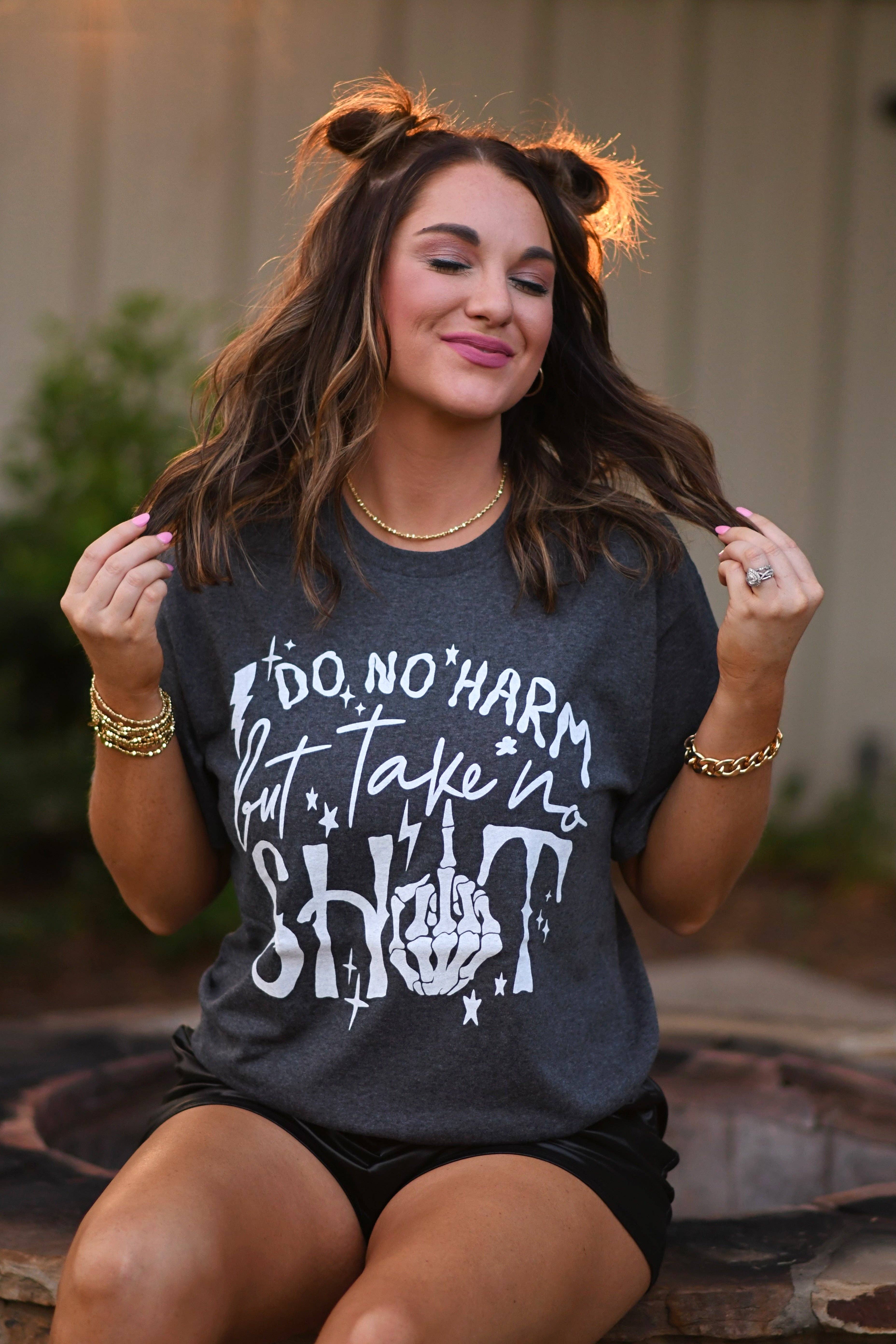 Do No Harm But Take No Shit Tee Hoodie, Sweatshirt | PodTeesHub.com