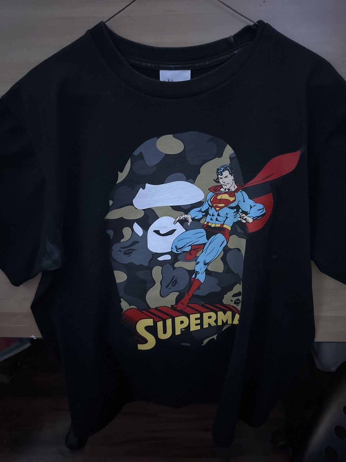 Superman Bape Tee Hoodie, Sweatshirt | PodTeesHub.com