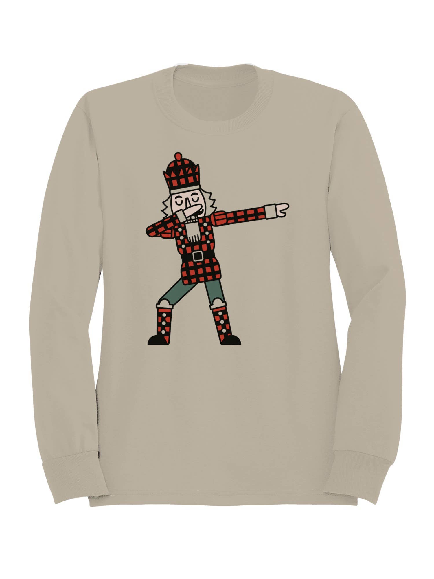 Dabbing Tartan King Illustration Men's Sweatshirt T-Shirts, Hoodie | PodTeesHub.com