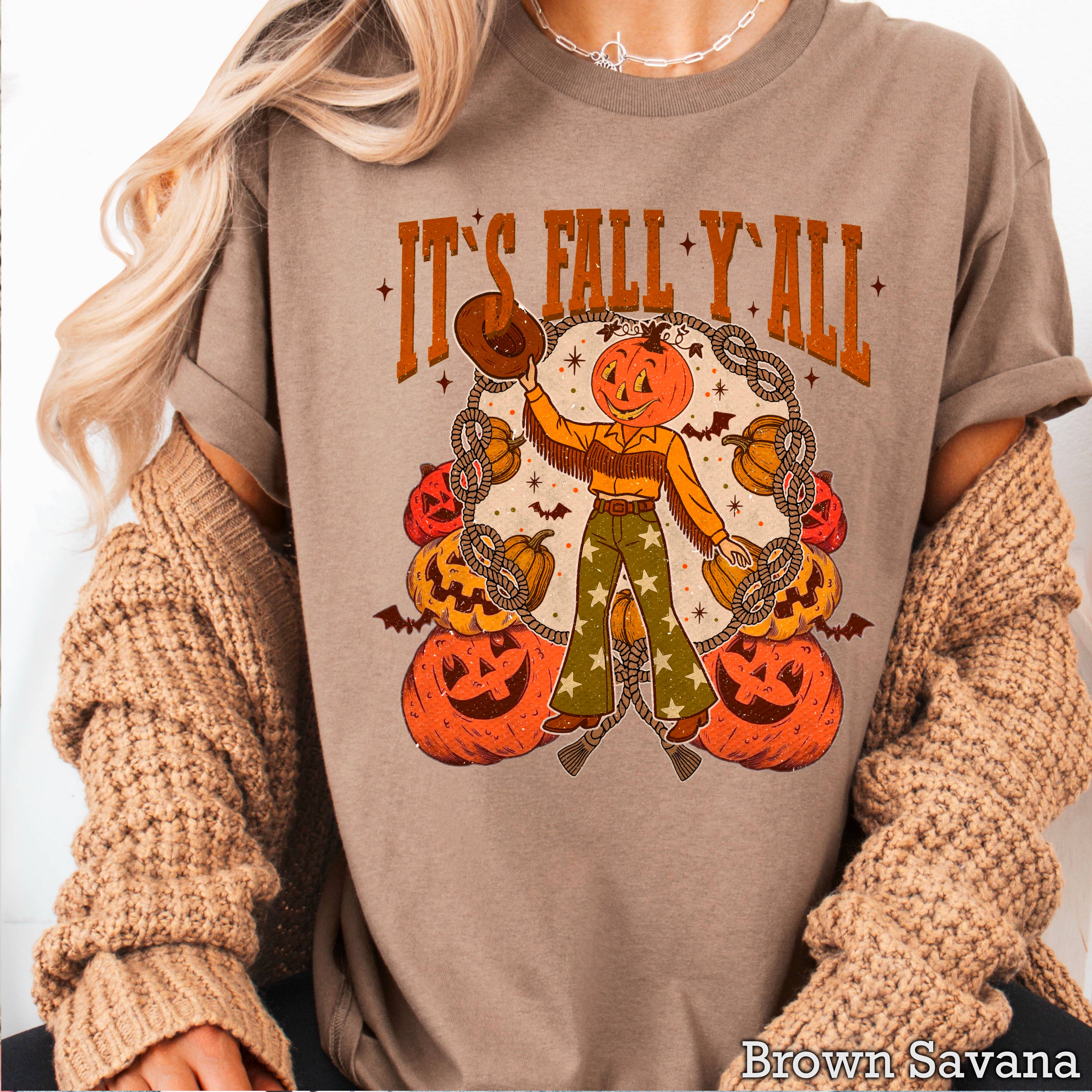It’S Fall Ya’Ll Fall Women’S Graphic Tee | Gildan Hoodie, Sweatshirt | PodTeesHub.com