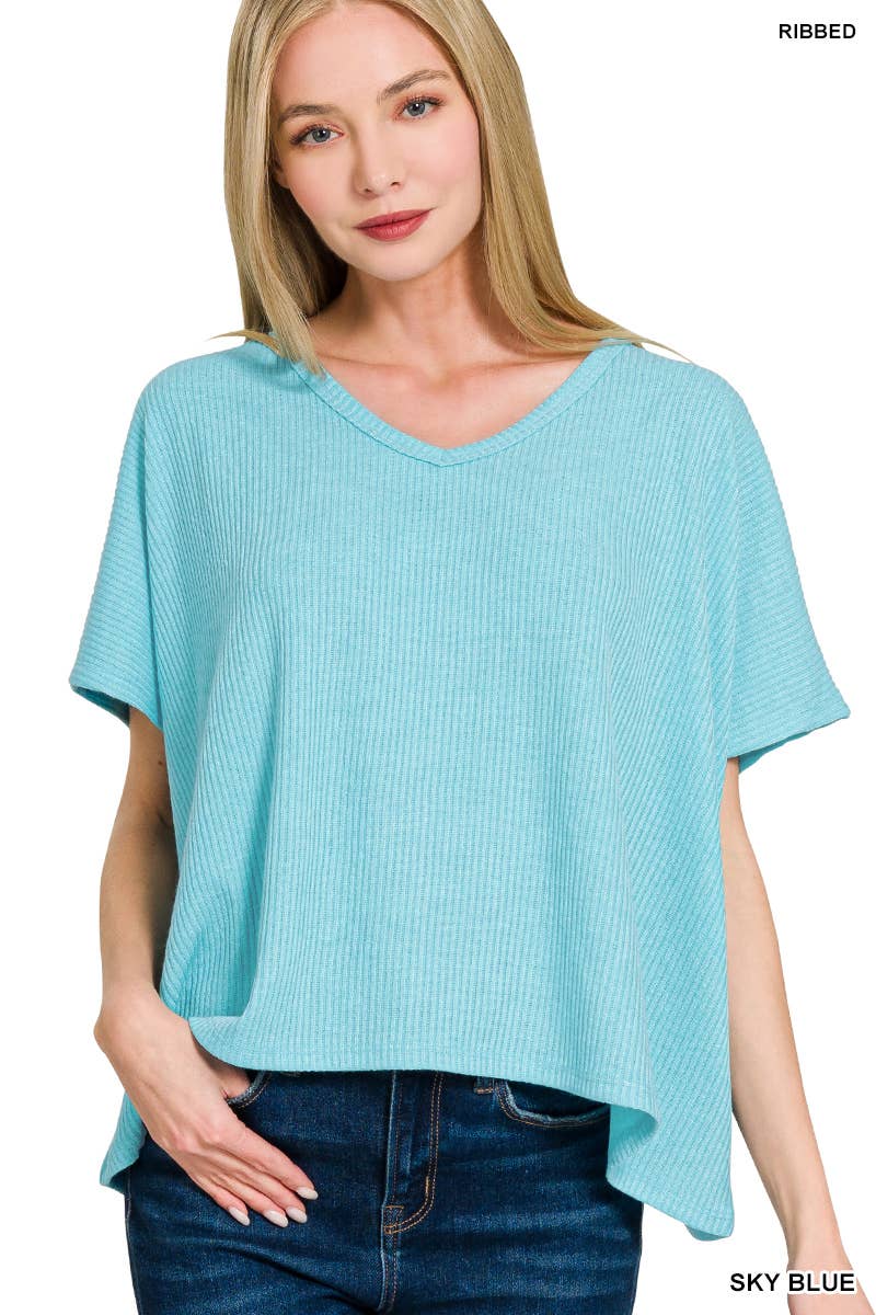 1014 Ribbed V Neck Short Sleeve Sweater SI-27894 T-Shirts, Hoodie, Sweatshirt | PodTeesHub.com