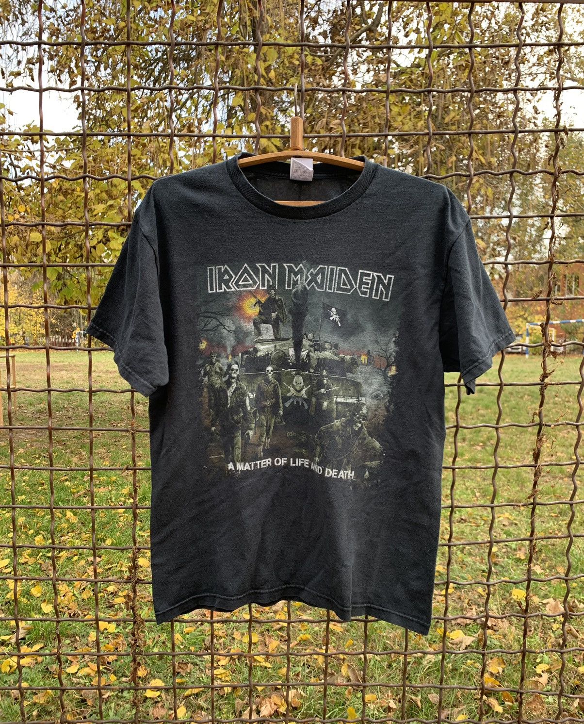 Iron Maiden X Vintage Vintage Iron Maiden War Shirt Death Life Horror Tee Skulls Hoodie, Sweatshirt | PodTeesHub.com