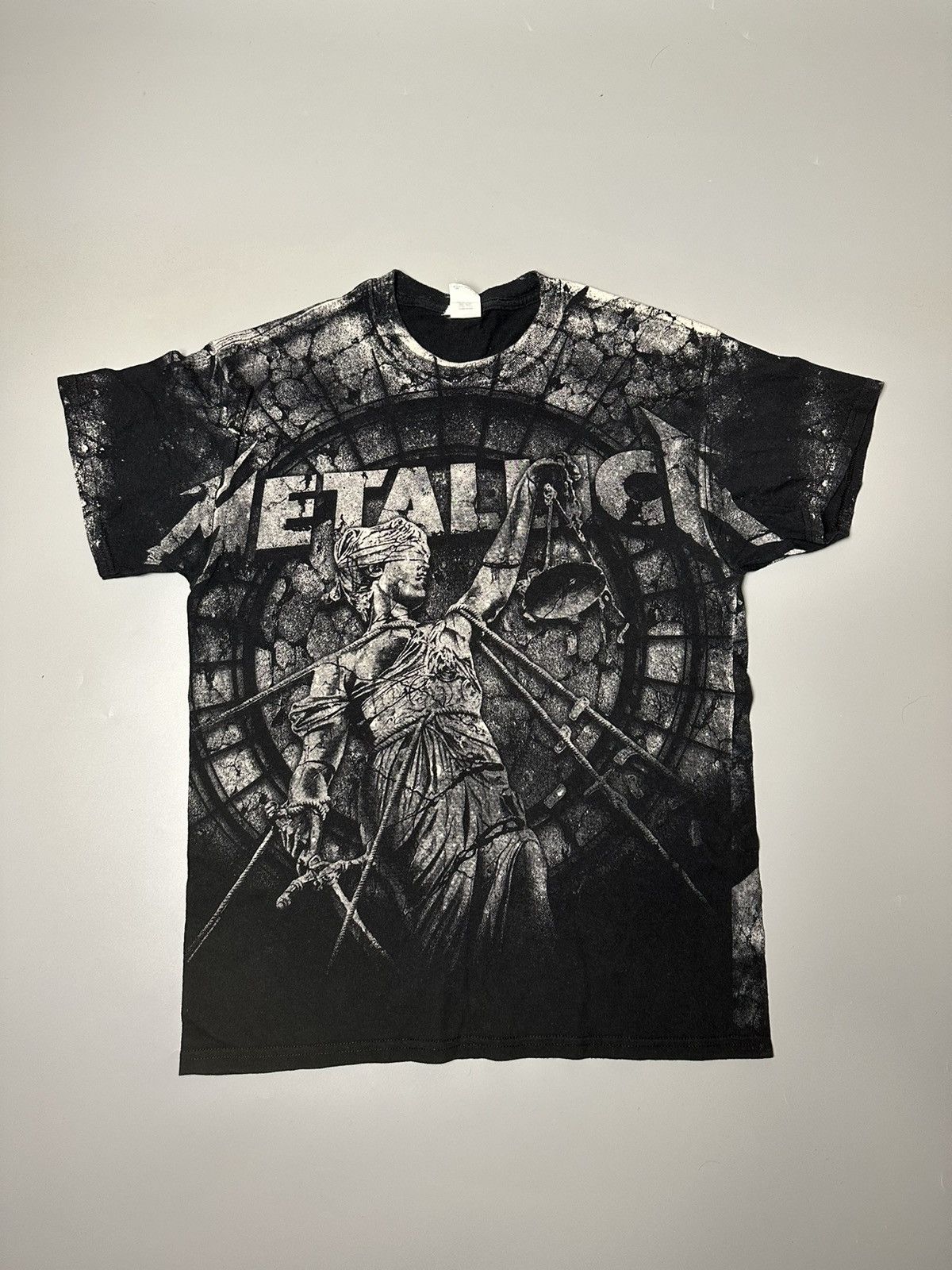 X Vintage Metallica Justice For All Death Full Print T Shirt Hoodie, Sweatshirt | PodTeesHub.com