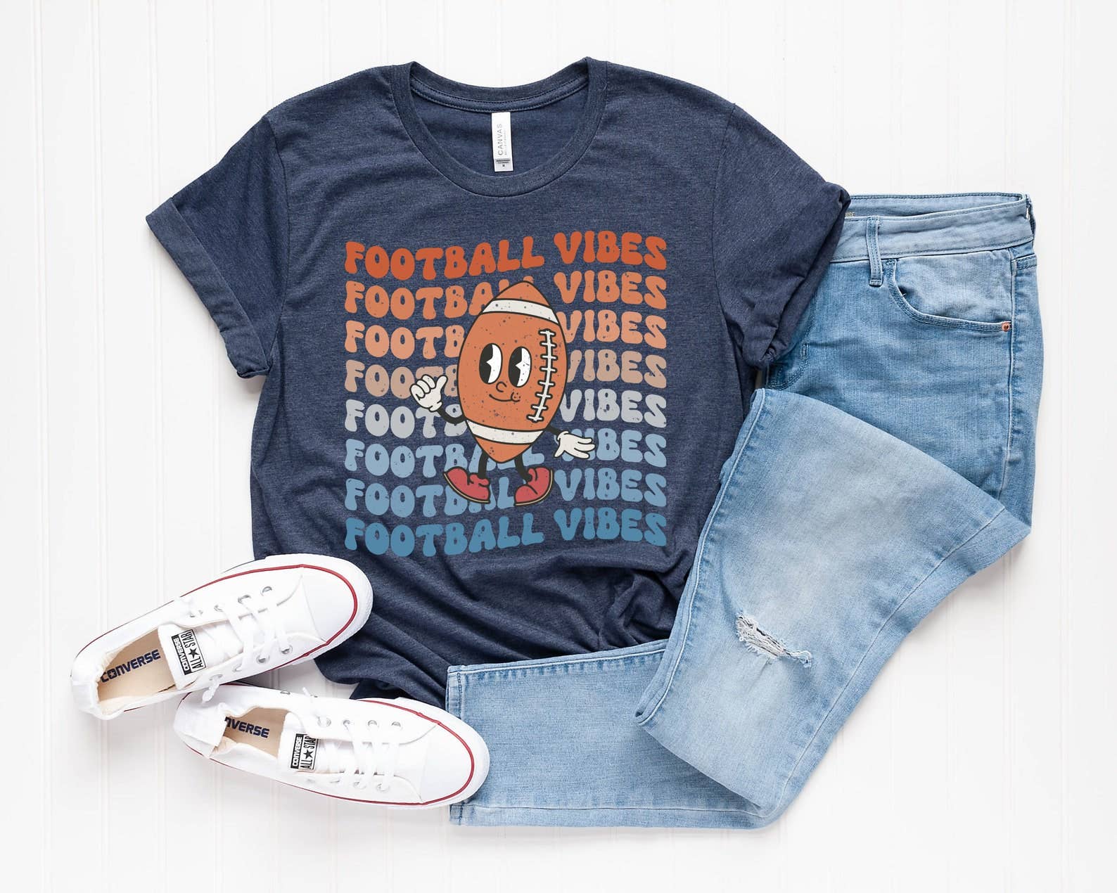 Football Vibes Shirt Hoodie, Sweatshirt | PodTeesHub.com
