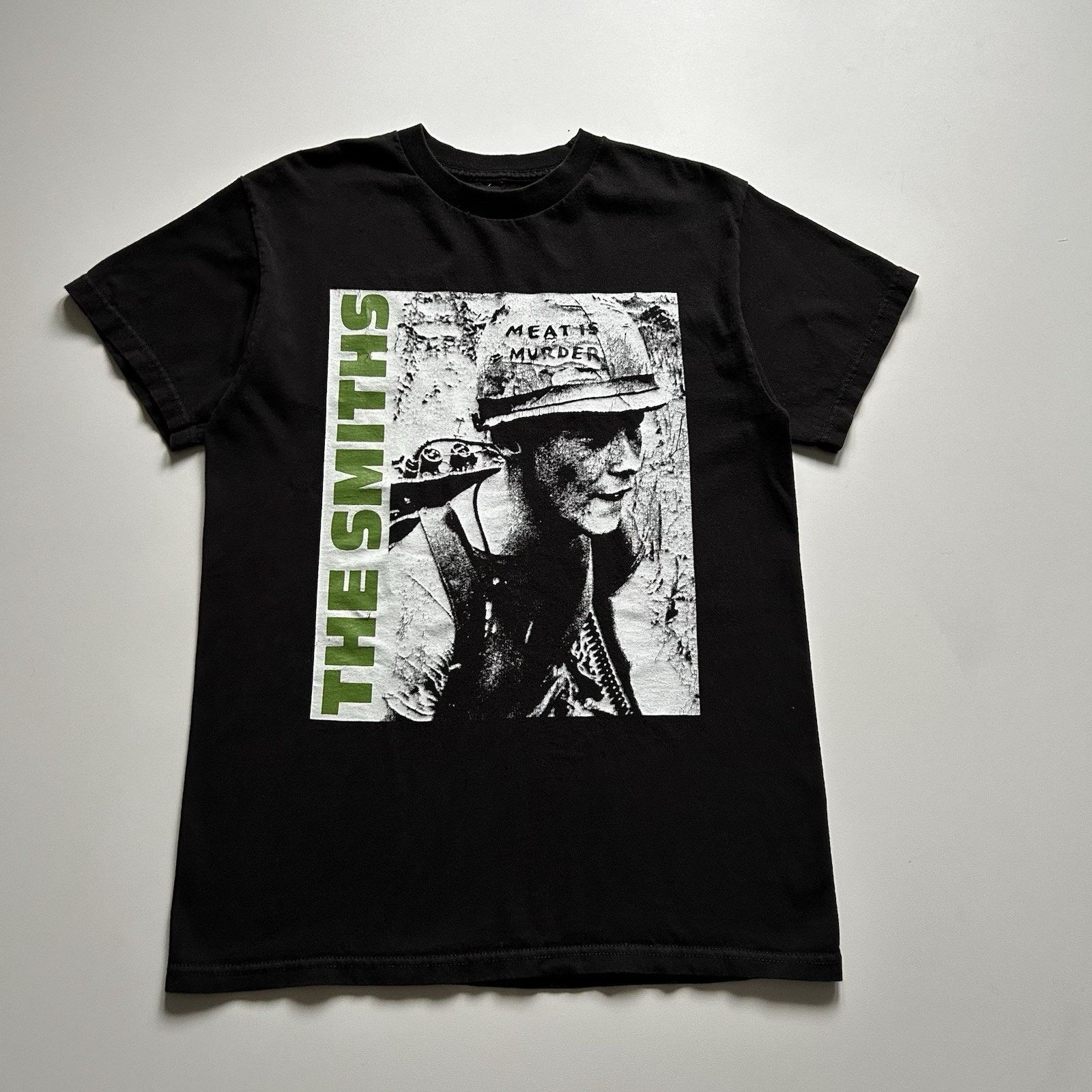Vintage The Smiths T Shirt Medium Morrissey Band Faded Black Hoodie, Sweatshirt | PodTeesHub.com