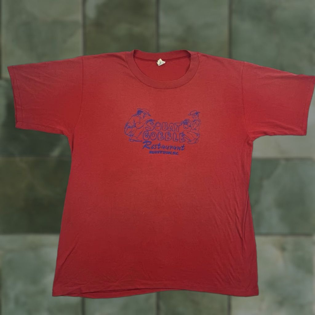 Vintage Cal Cru T Shirt Adult 2xl Red Usa 80s 90s Shirt Short Sleeve Crew Neck Cotton Polyes Hoodie, Sweatshirt
