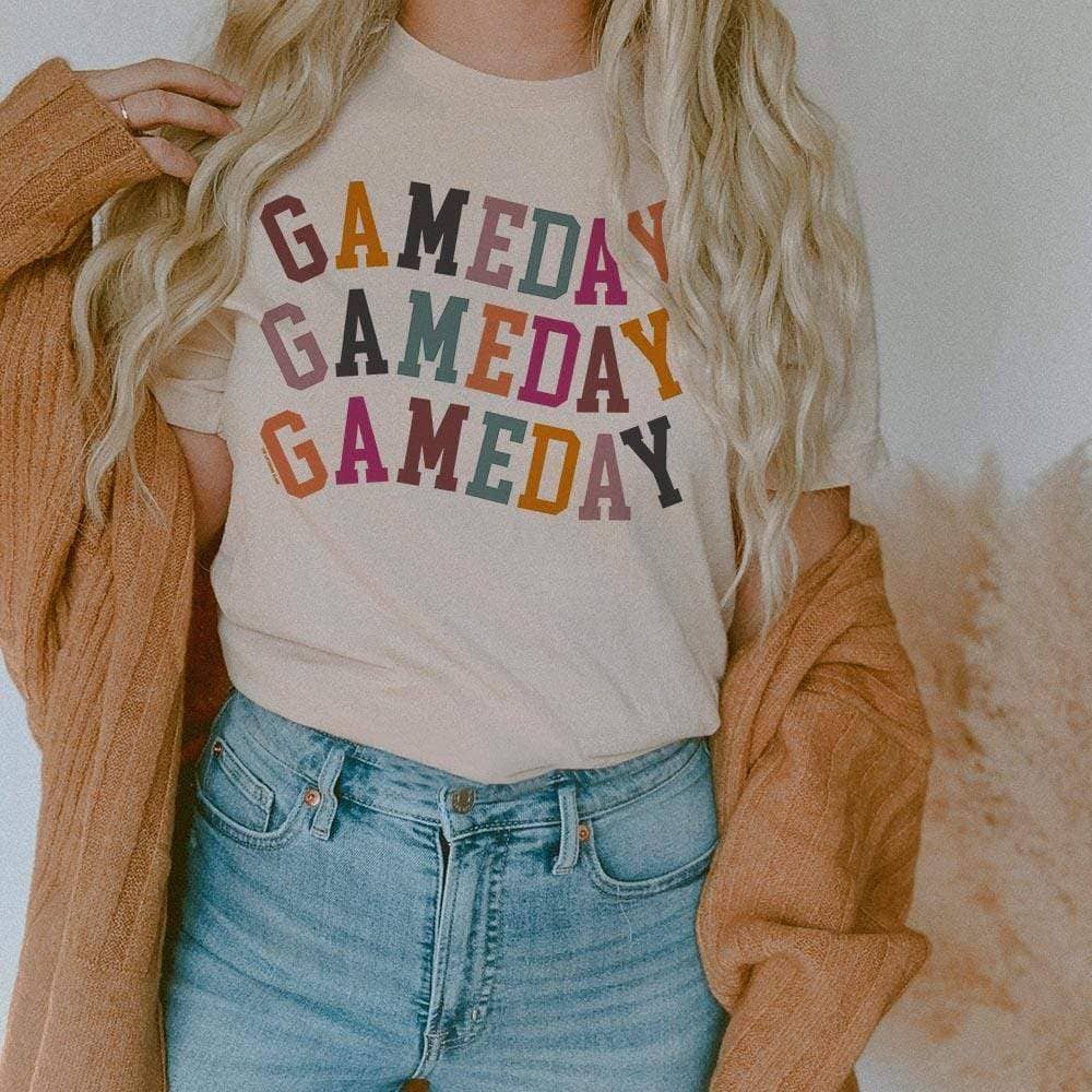 Gameday Gameday Gameday - Cream Tee Hoodie, Sweatshirt | PodTeesHub.com