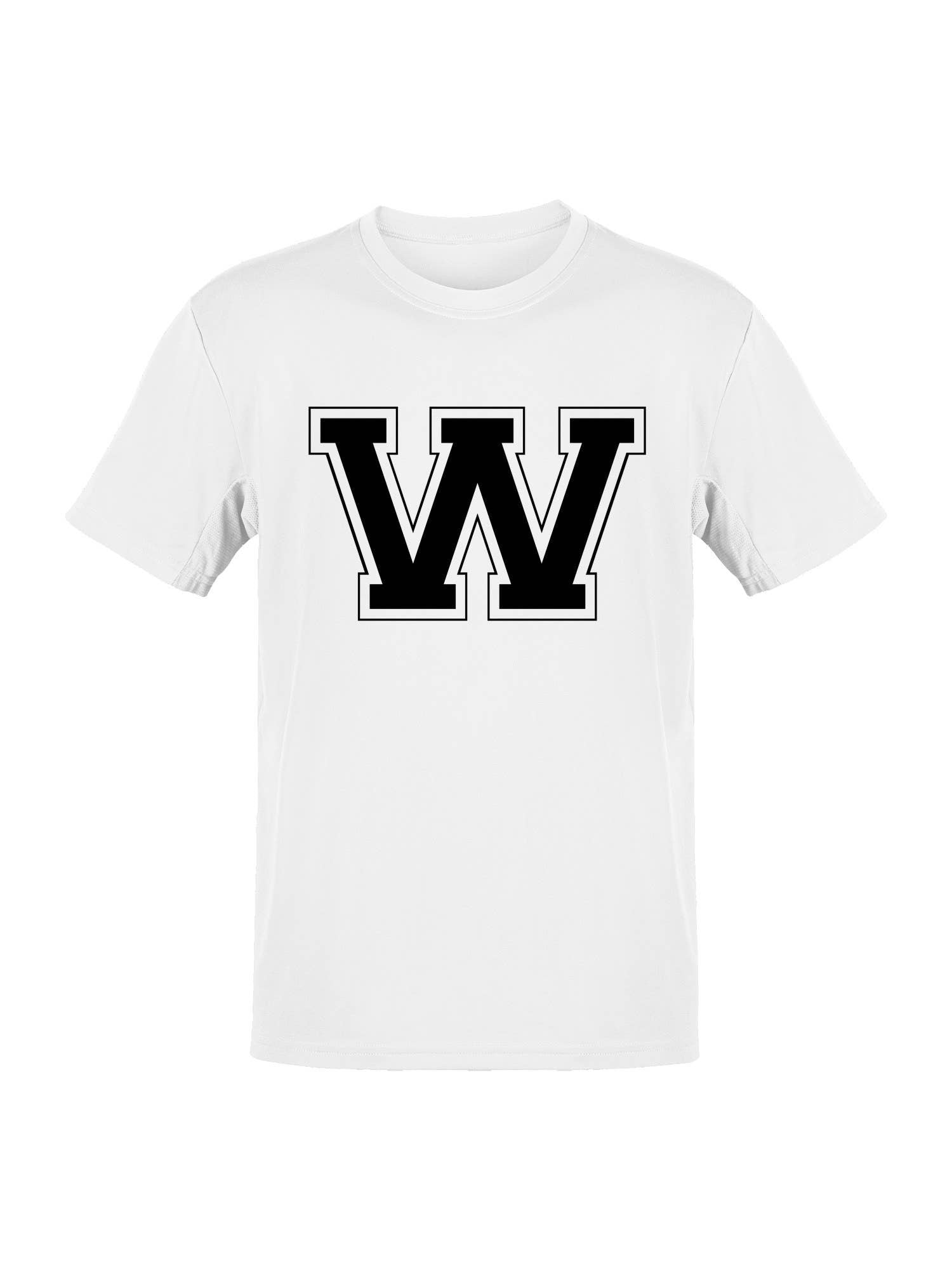 College Varsity Letter W Unisex T-Shirt Women's T-Shirt Hoodie, Sweatshirt | PodTeesHub.com