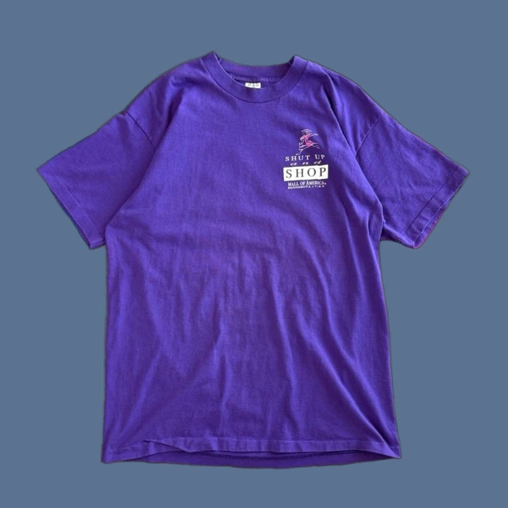 Fruit Loom Vintage 90s Fruit Loom Shopping Mall America Size Xl Purple T-Shirts, Hoodie, Sweatshirt