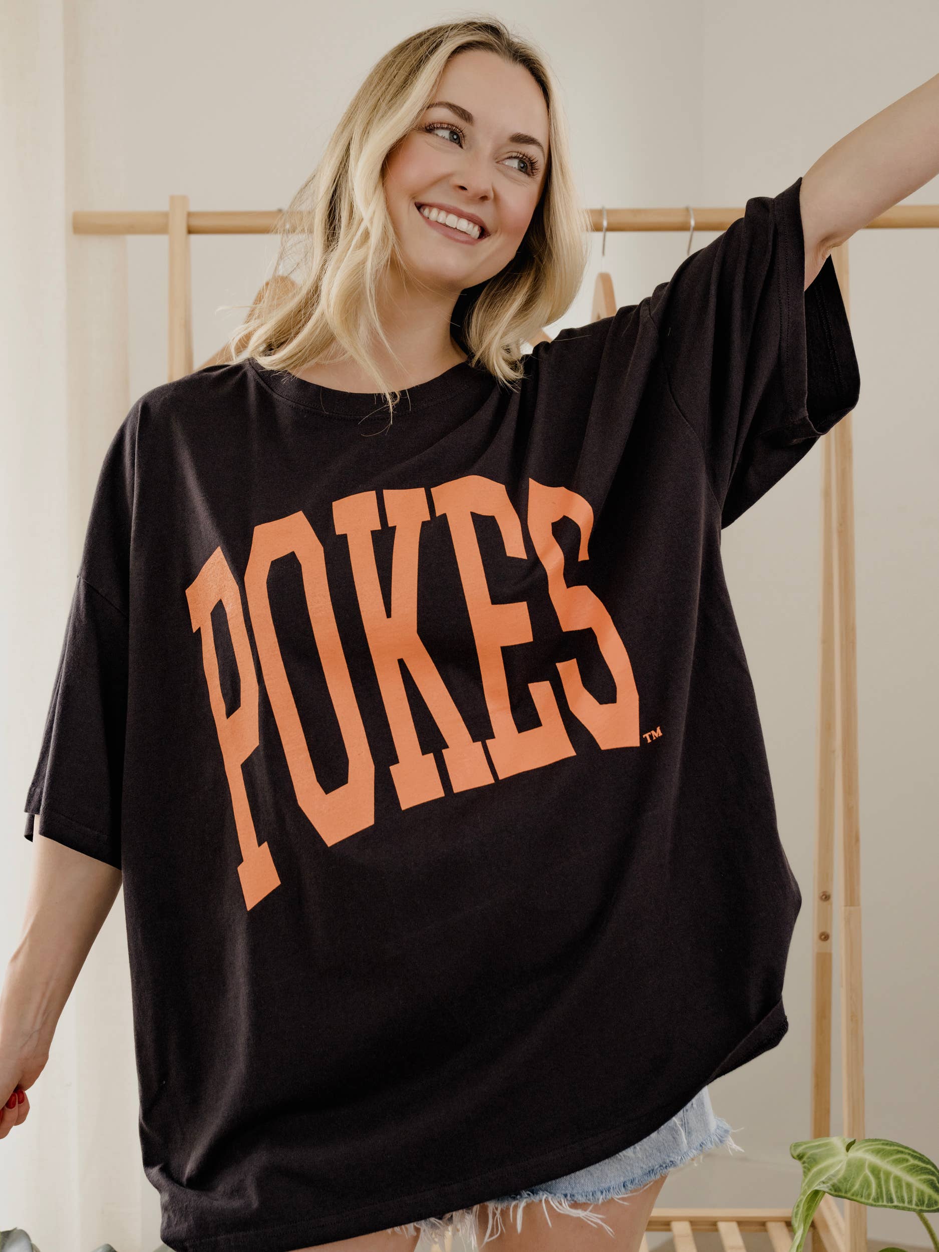 Osu Cowboys Tall Boy Smoke One Size Tee Hoodie, Sweatshirt | PodTeesHub.com