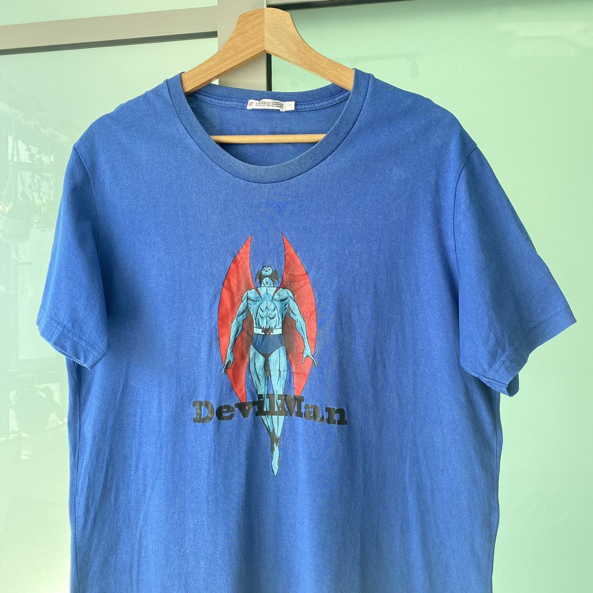 Anime Thrashed Faded Devil Man Japanese Anime Tee Hoodie, Sweatshirt | PodTeesHub.com