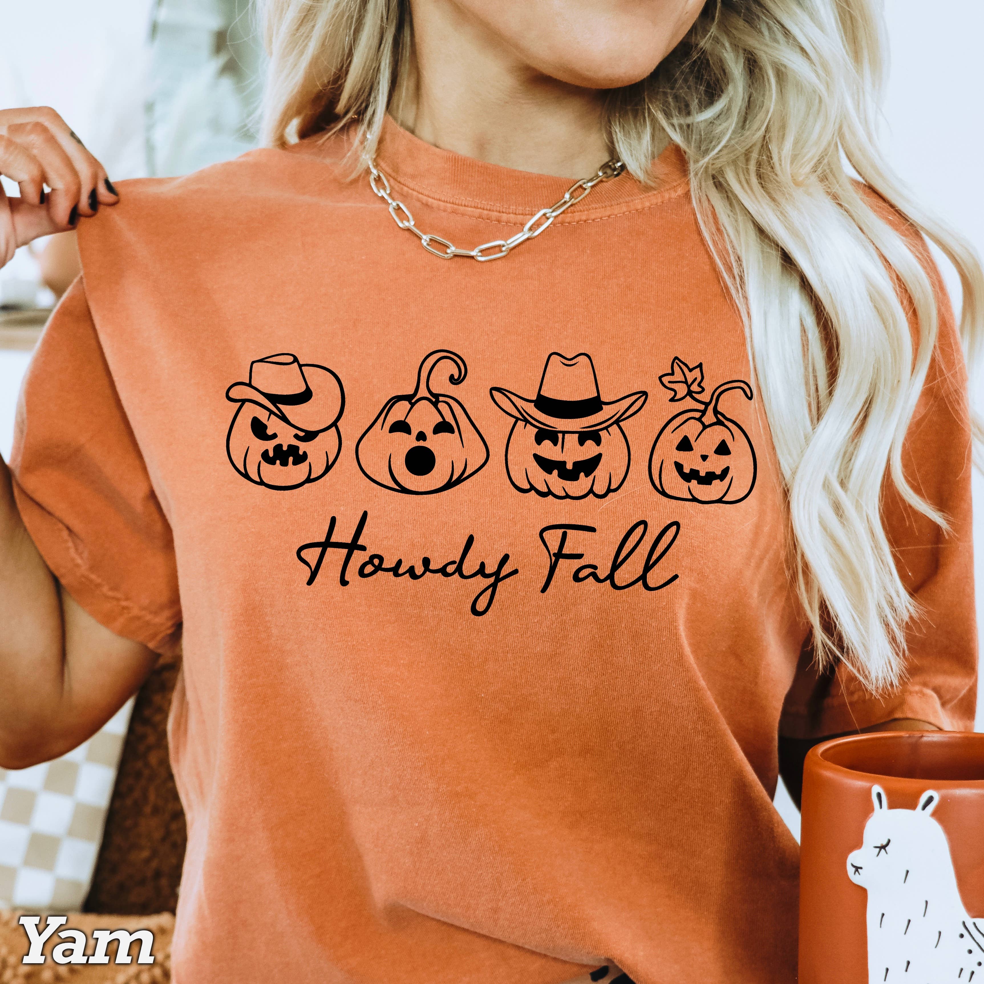 Howdy Fall Women’S Graphic Shirt | Comfort Color Hoodie, Sweatshirt | PodTeesHub.com