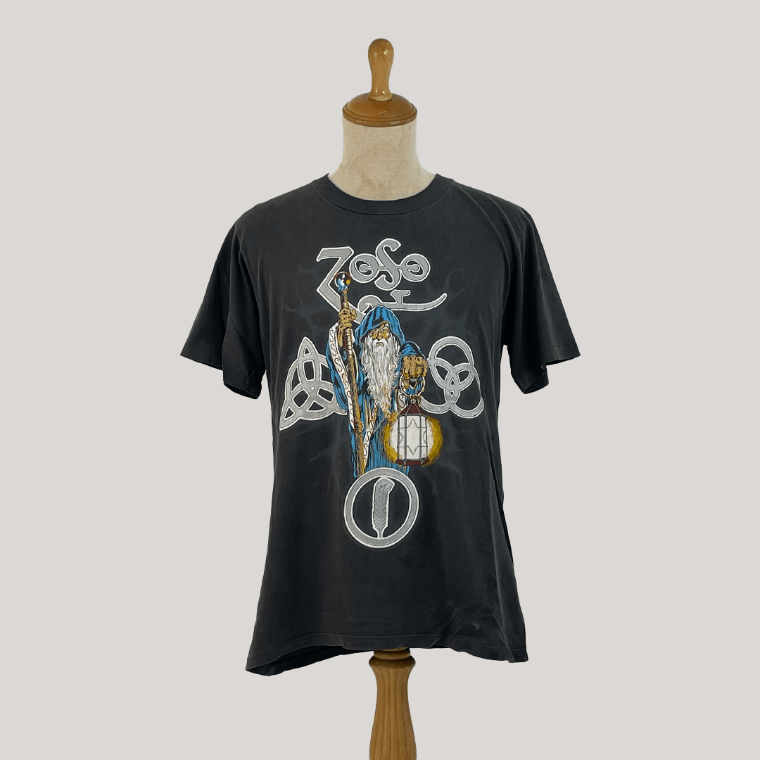Vintage 90s Led Zeppelin Zoso Wizard Winterland T-Shirts, Hoodie, Sweatshirt | PodTeesHub.com