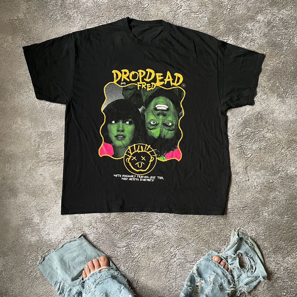 Band Tees Vintage Y2k Drop Drad Face Zombie Blood Creepy Horror Tee Hoodie, Sweatshirt | PodTeesHub.com