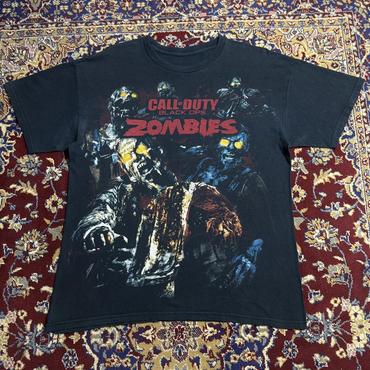 Playstation 2011 Call Duty Black Ops Zombies Video Game Promo Y2k T-Shirts, Hoodie, Sweatshirt
