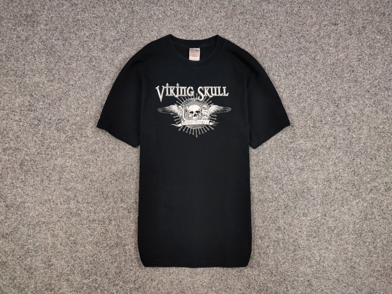 Viking Skull Vintage T Shirt Born In Hell Europe 2006 Tee Hoodie, Sweatshirt | PodTeesHub.com