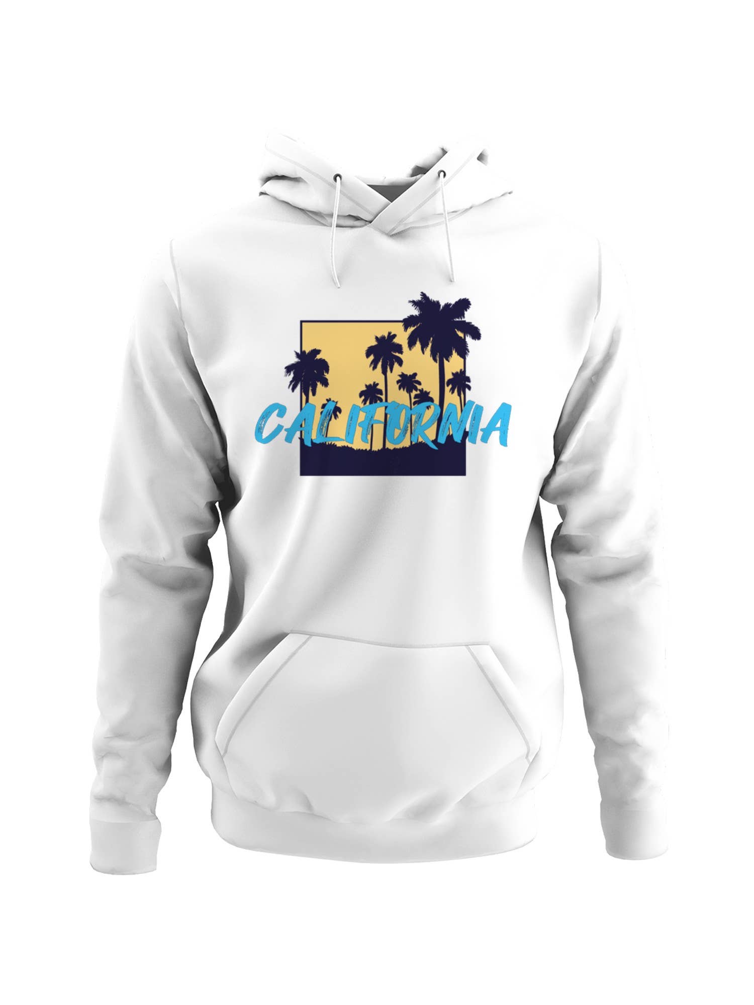 California Palm Trees Men's Hoodie T-Shirts, Sweatshirt | PodTeesHub.com