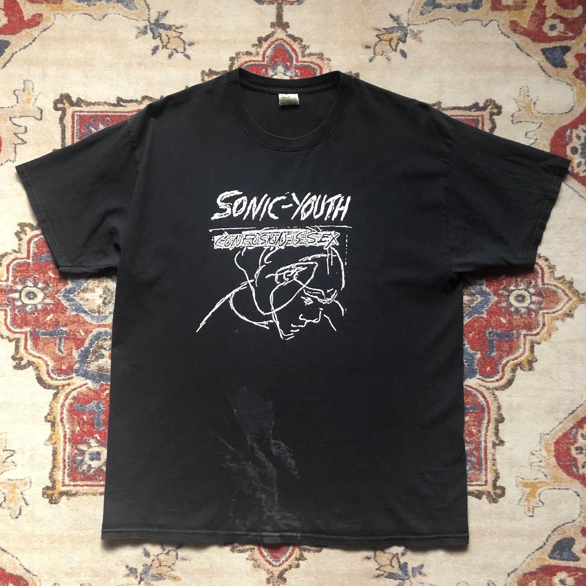 Vintage Y2k Sonic Youth Band Shirt Hoodie, Sweatshirt | PodTeesHub.com