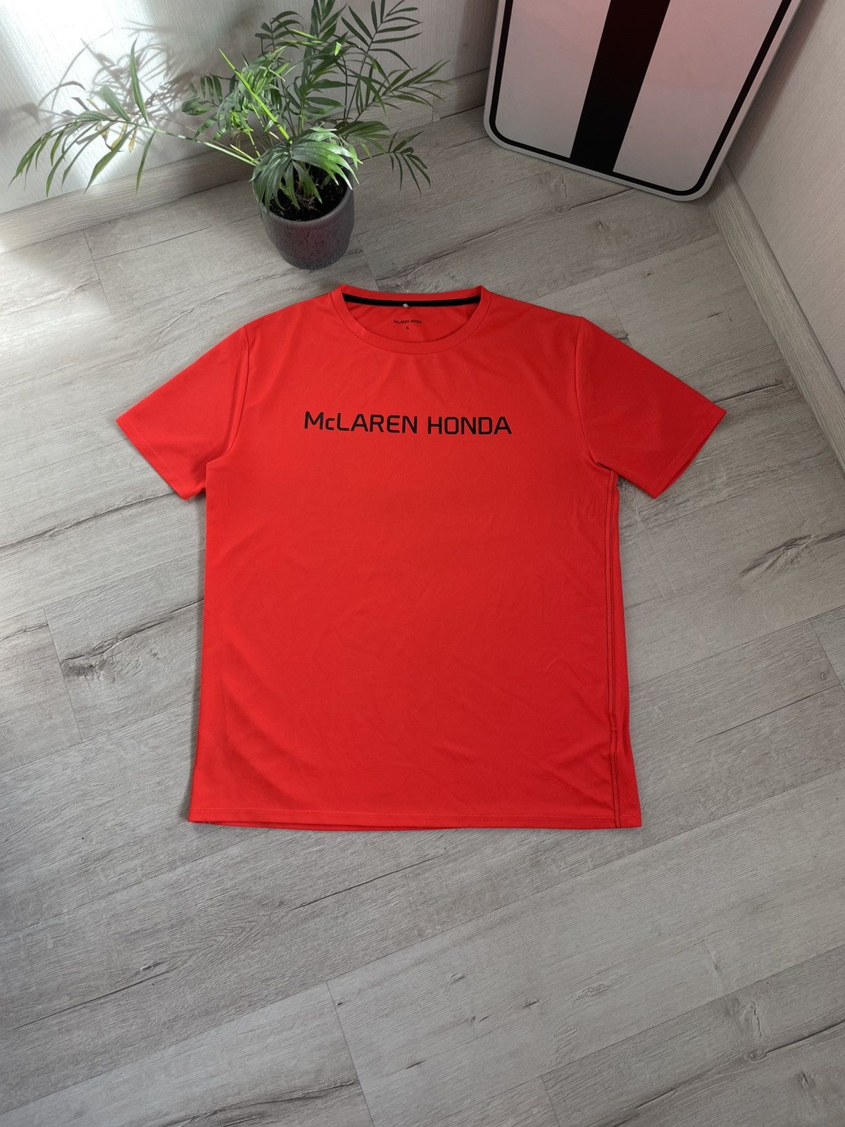 Malcolm Mclaren Rare Mclaren Honda Racing T Shirt Big Logo Printed Tee Hoodie, Sweatshirt | PodTeesHub.com