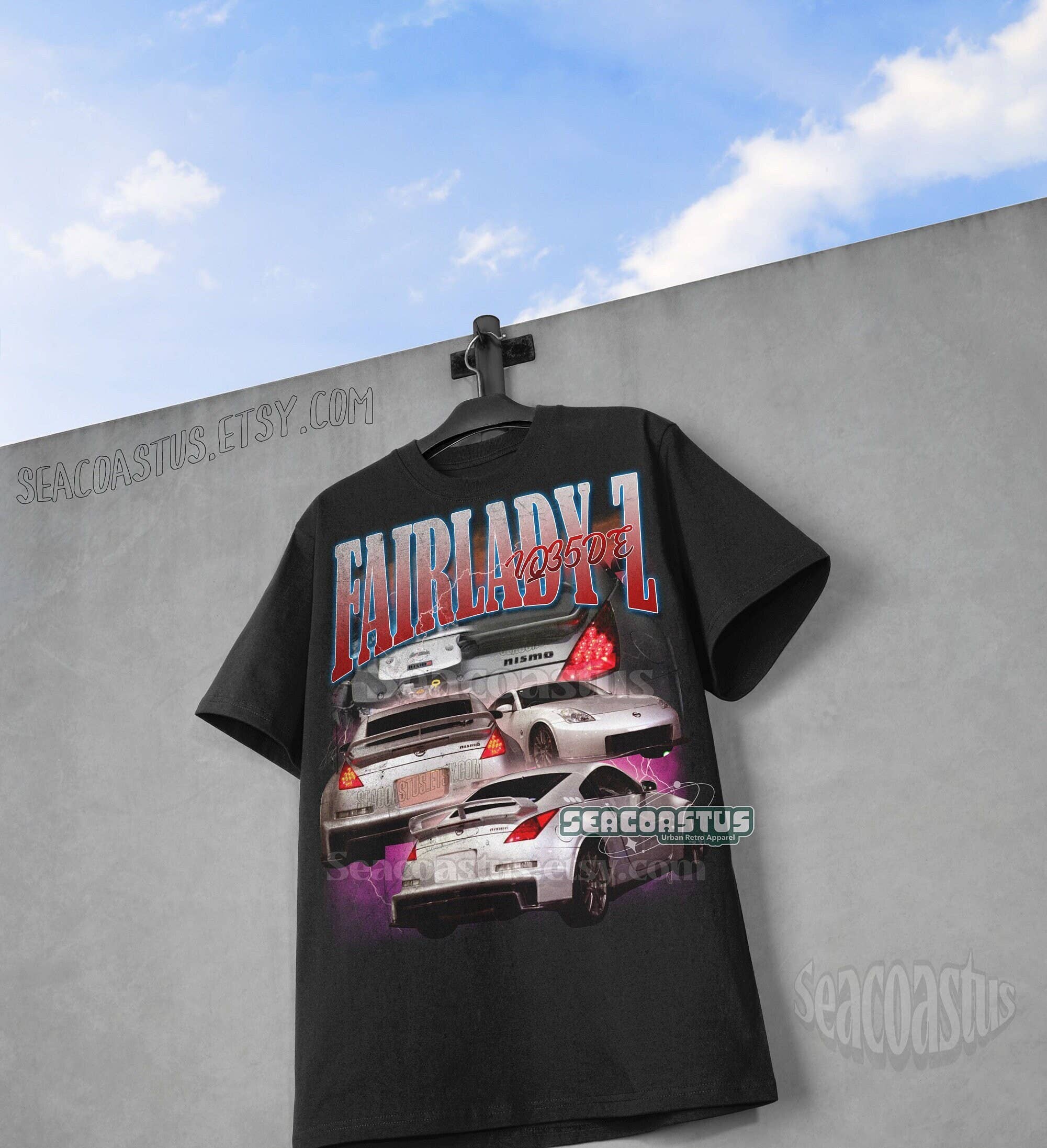 Fairlady Z Jdm 350Z Vintage T-Shirt Nissan Drift Car Tee Hoodie, Sweatshirt | PodTeesHub.com