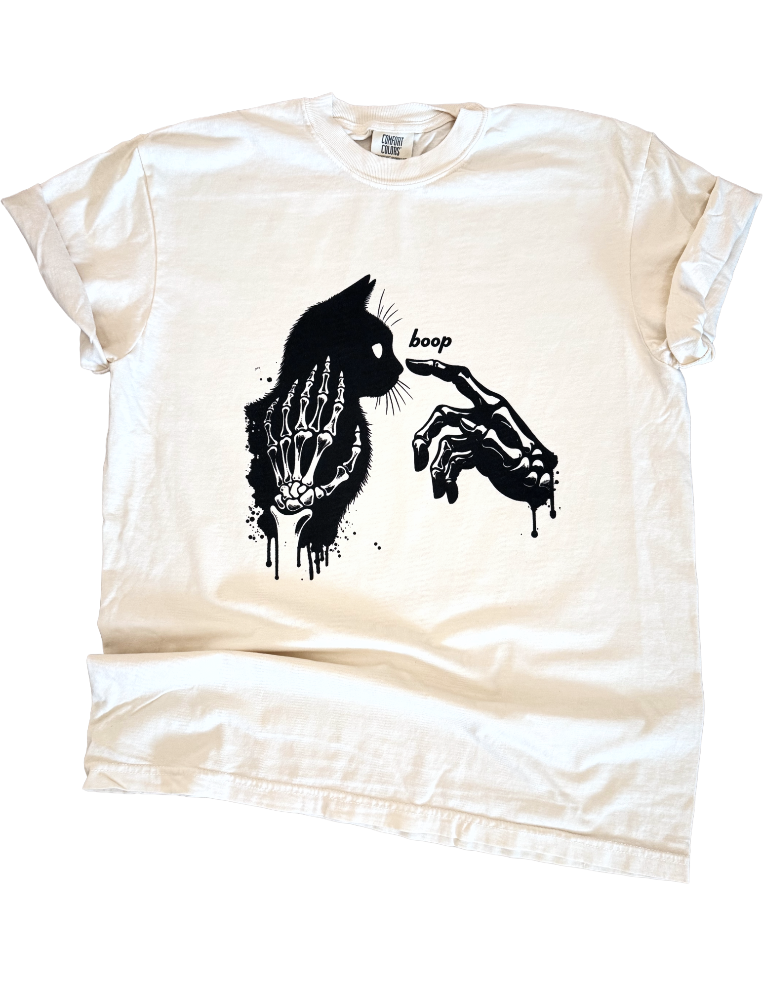 Boop Kitty Skeleton Hand Tee Hoodie, Sweatshirt | PodTeesHub.com