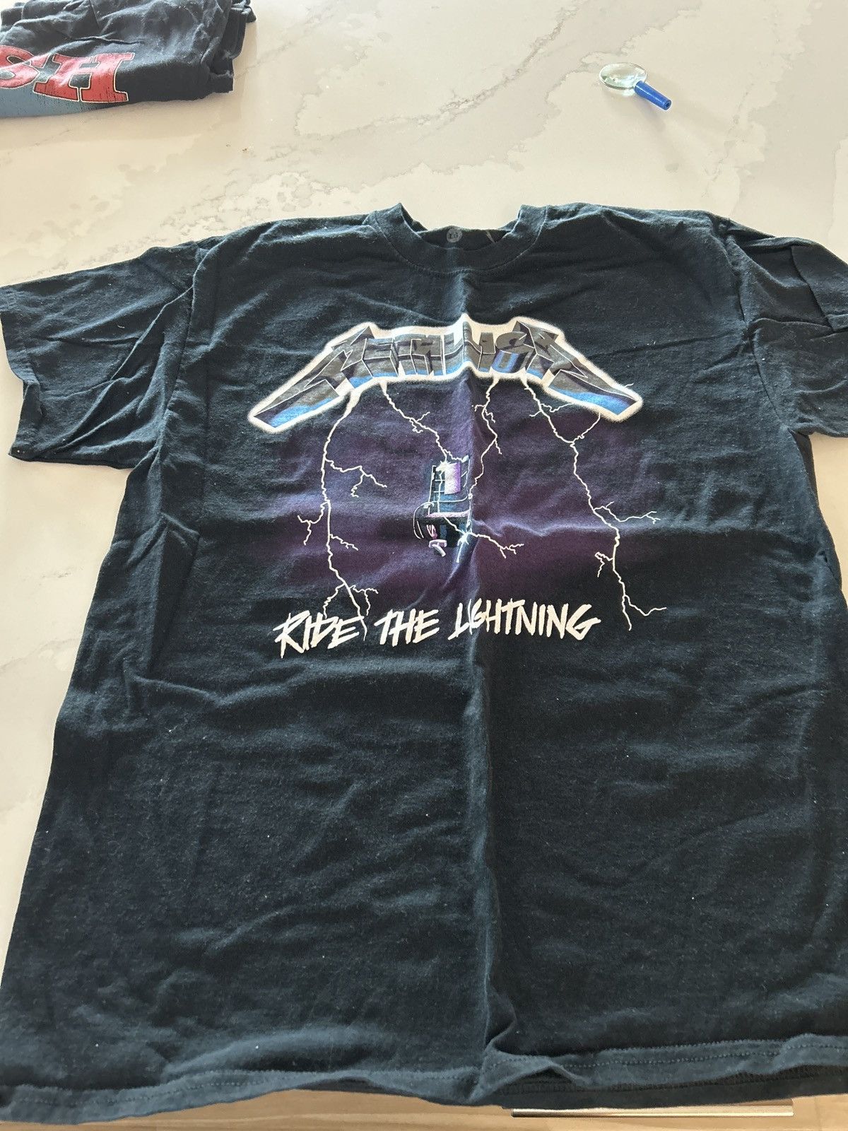 Metallica Black Ride The Lightning Tee Hoodie, Sweatshirt | PodTeesHub.com