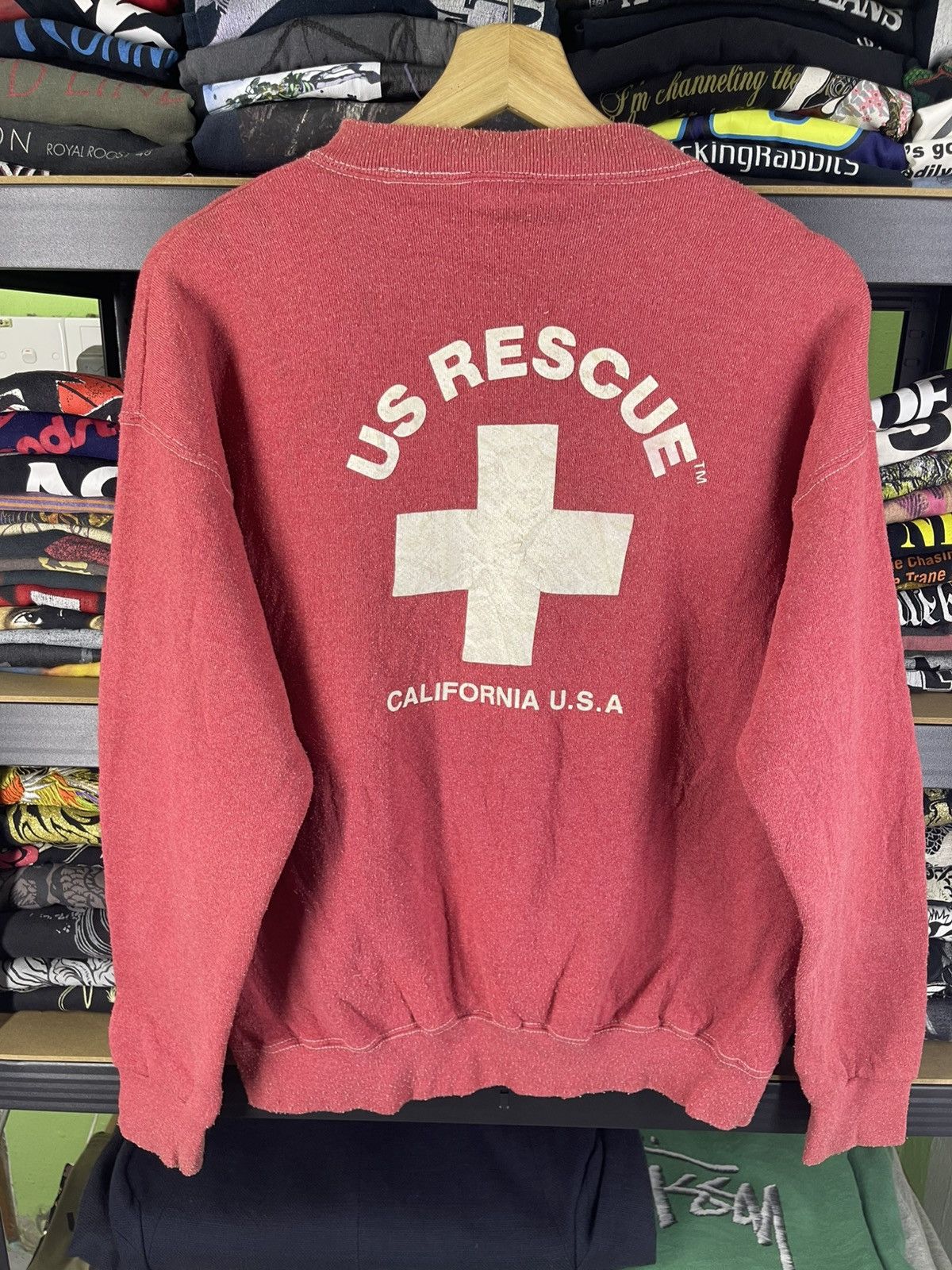Vintage Us Rescue California Usa Sweashirt T-Shirts, Hoodie, Sweatshirt | PodTeesHub.com