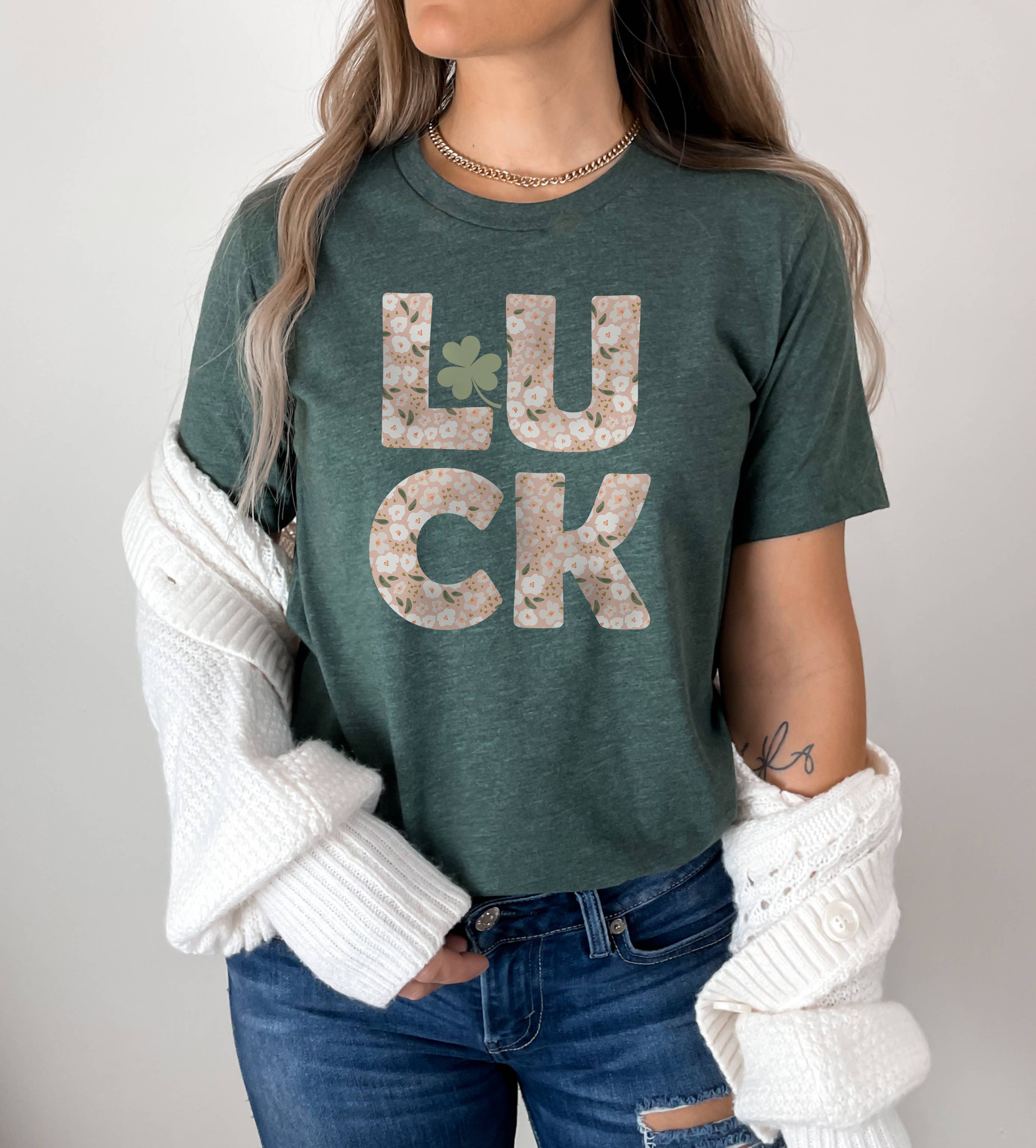 Luck Tee | St. Patrick's Day | Sizes XS-2XL Hoodie, Sweatshirt | PodTeesHub.com