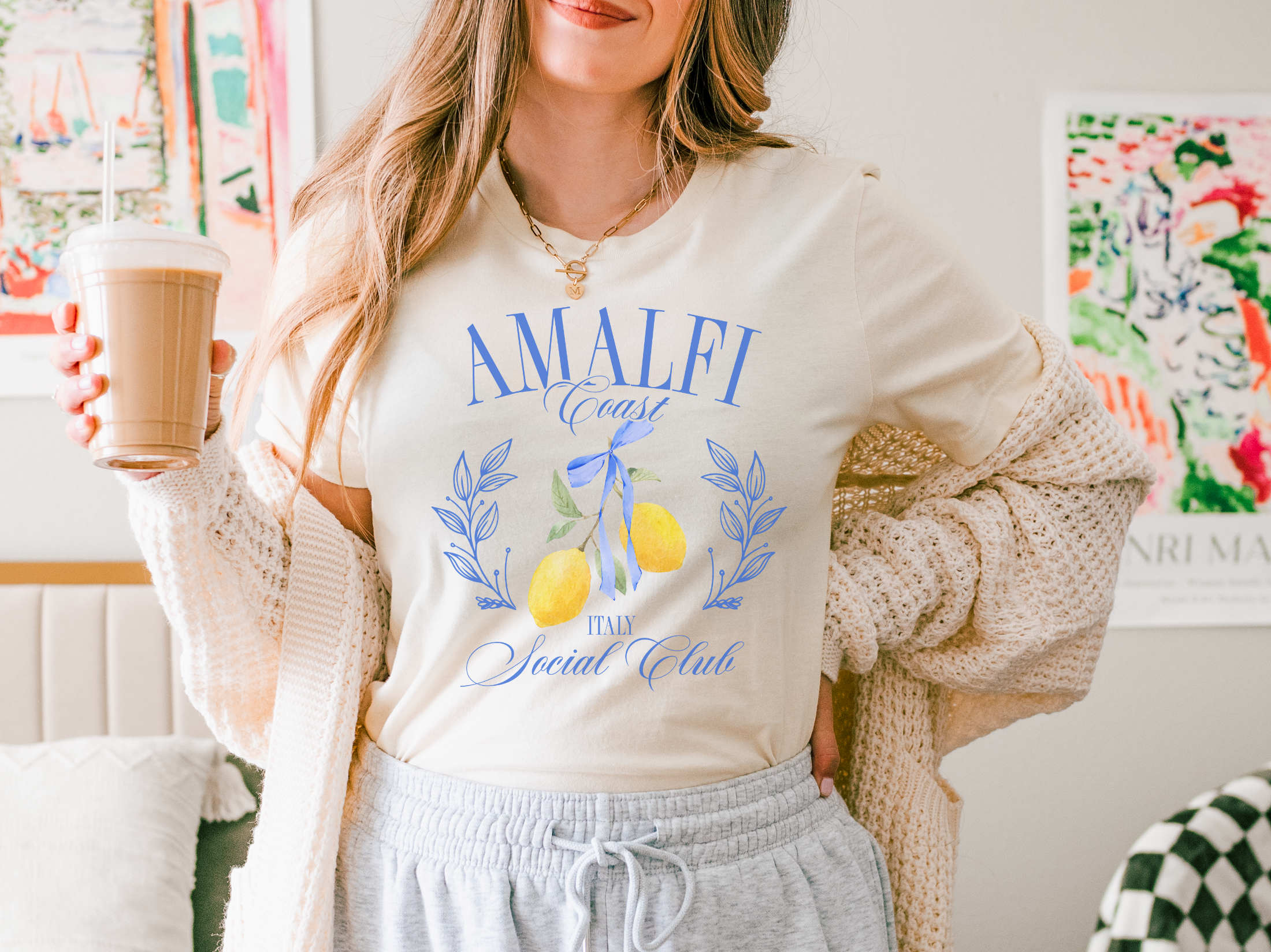 Amalfi Social Club Graphic Tee | Summer Tee Hoodie, Sweatshirt | PodTeesHub.com
