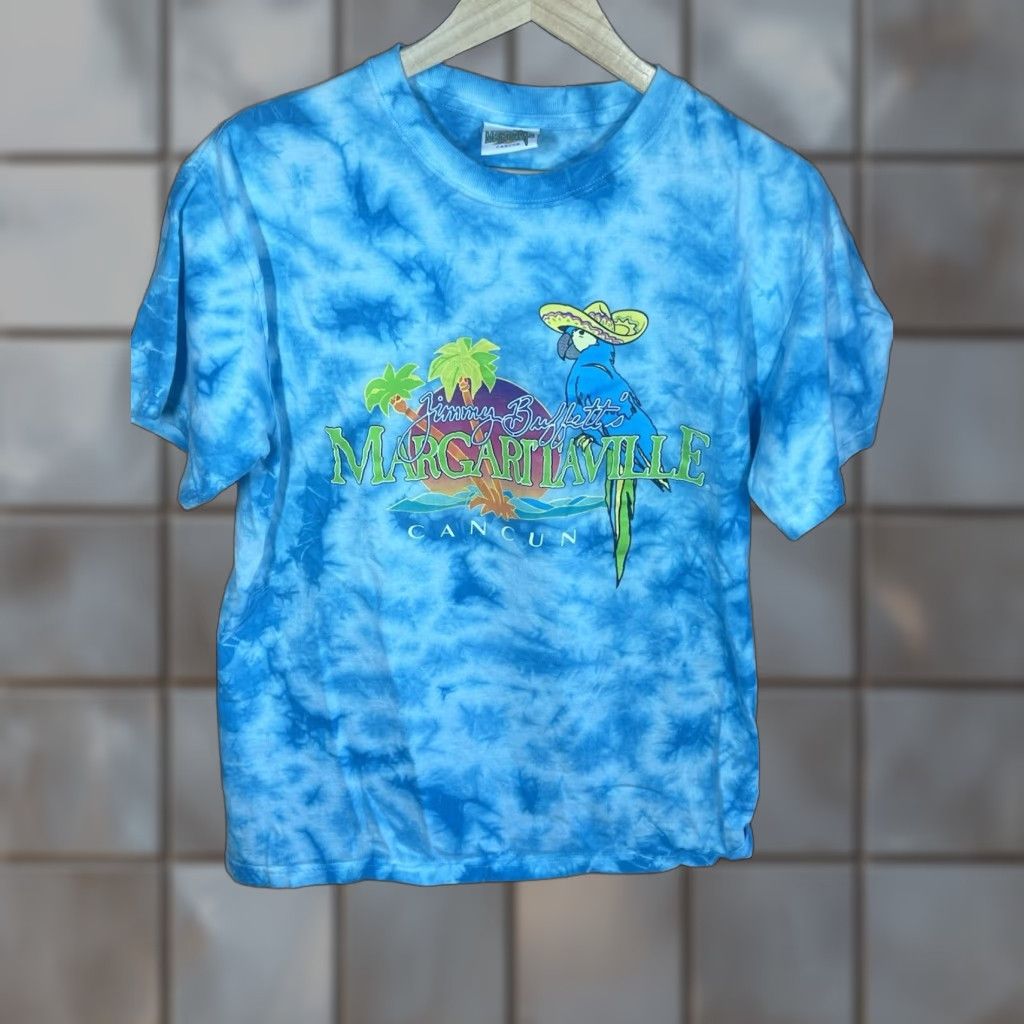 Etro Vintage Margaritaville Shirt Jimmy Buffett S Cancun Mexico Retro T Shirt Mens Blue Dye M Size C Hoodie, Sweatshirt